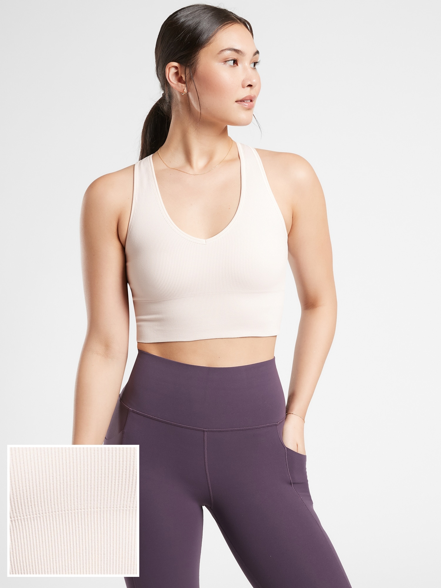 Aurora Seamless Crop Rib Tank