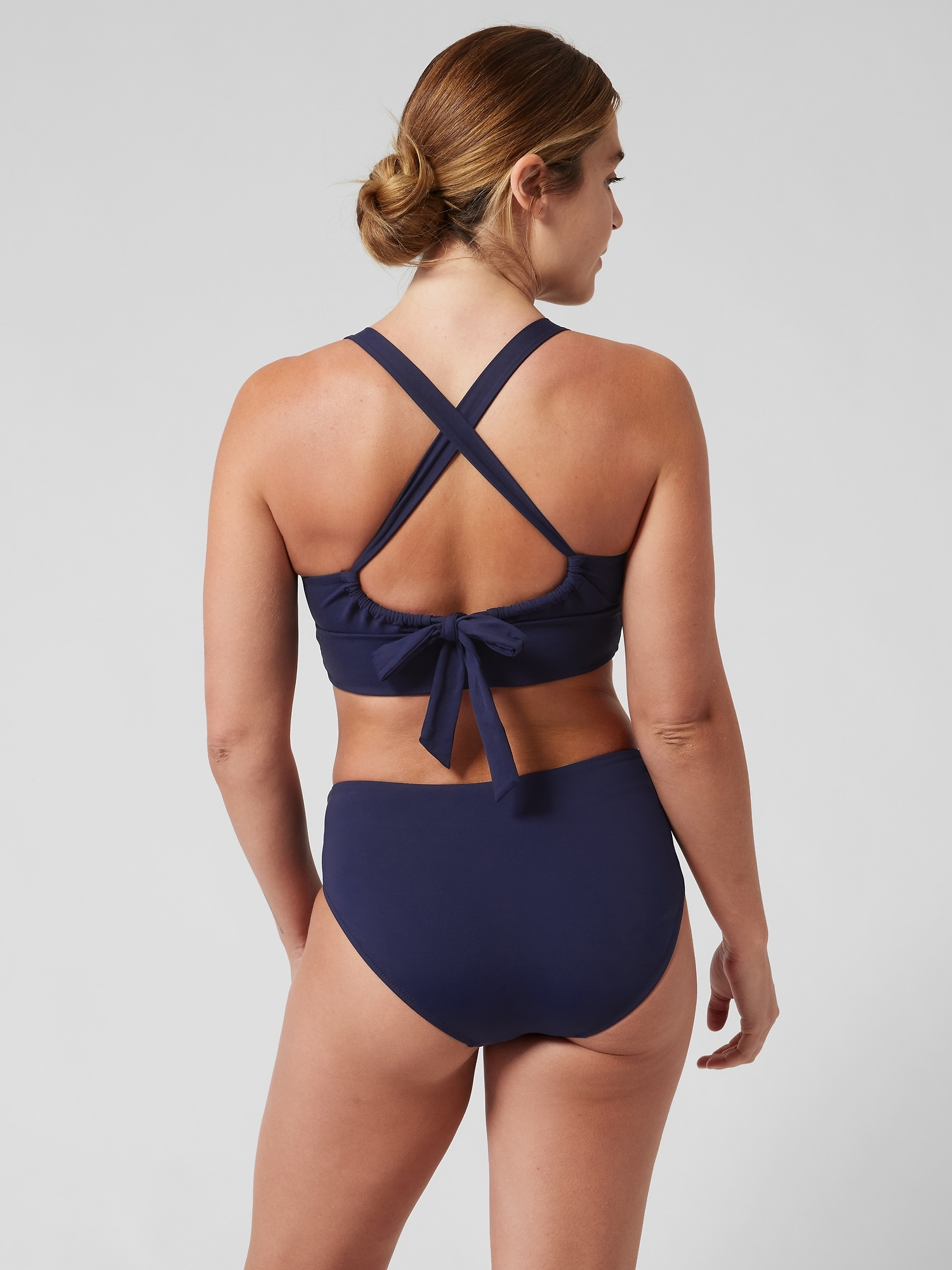 Longline Plunge Bikini Top A