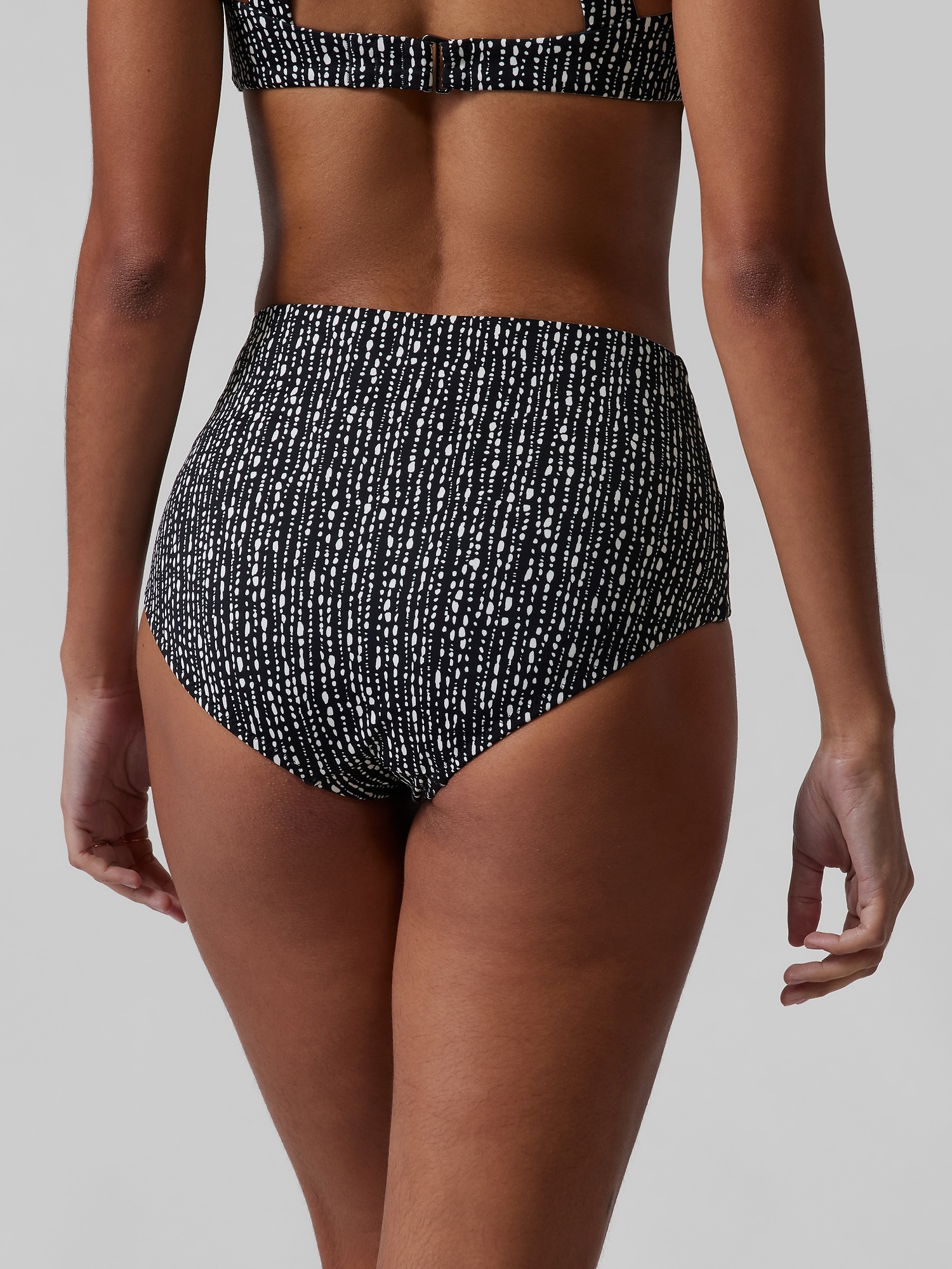 High Waist Printed Bikini Bottom