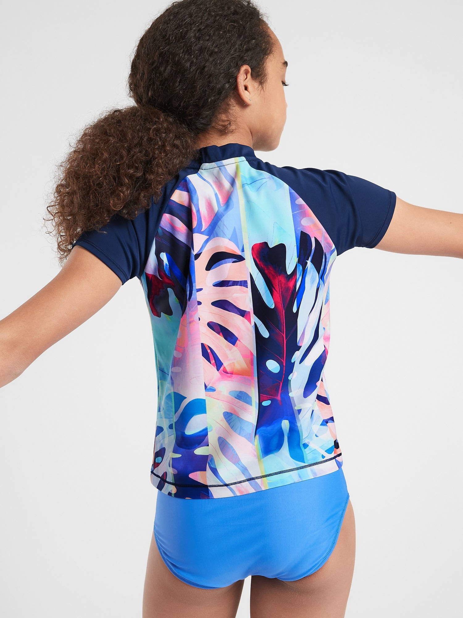 Athleta Girl Mock Neck Rashguard