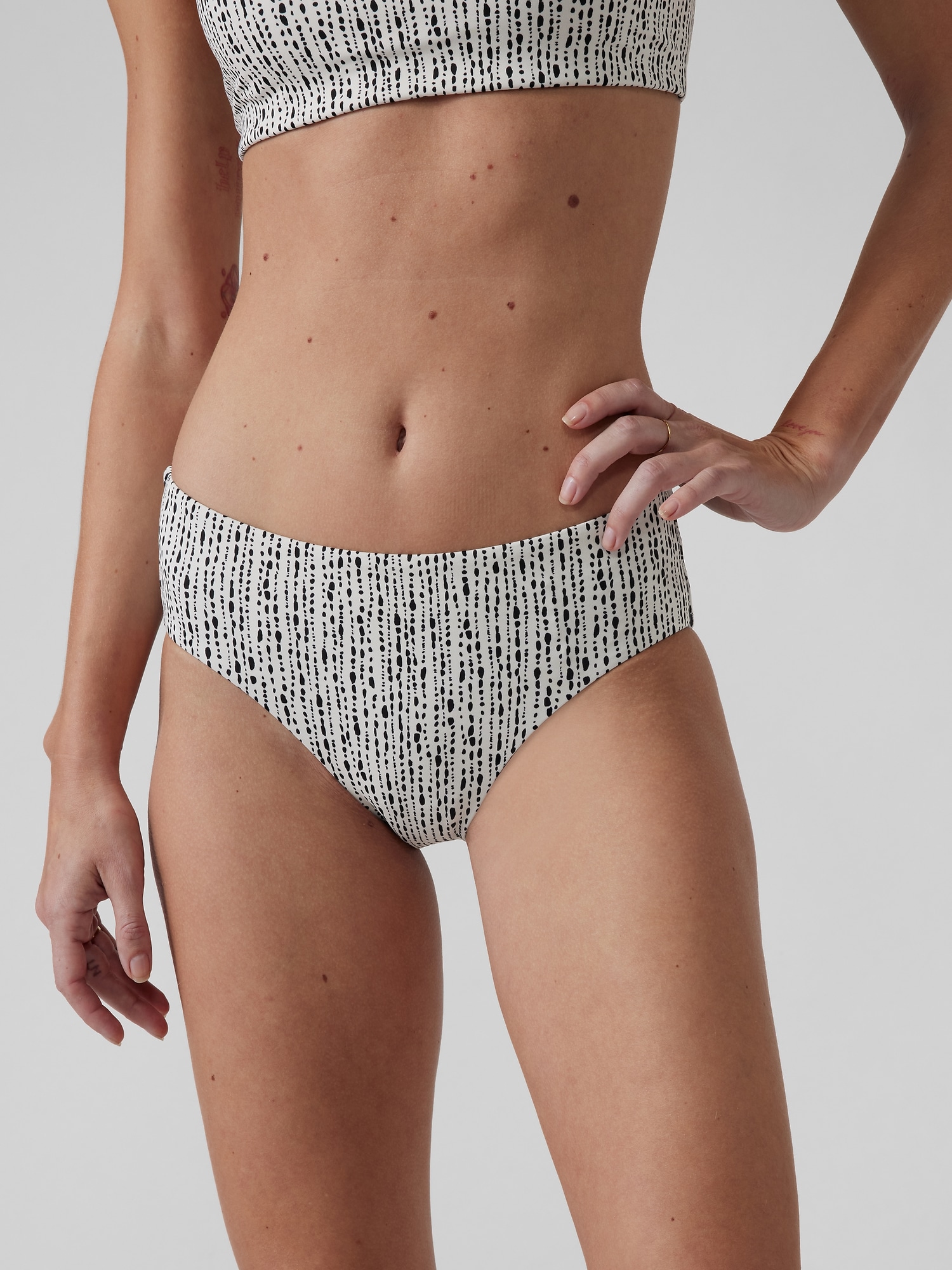 Clean Full Printed Bikini Bottom