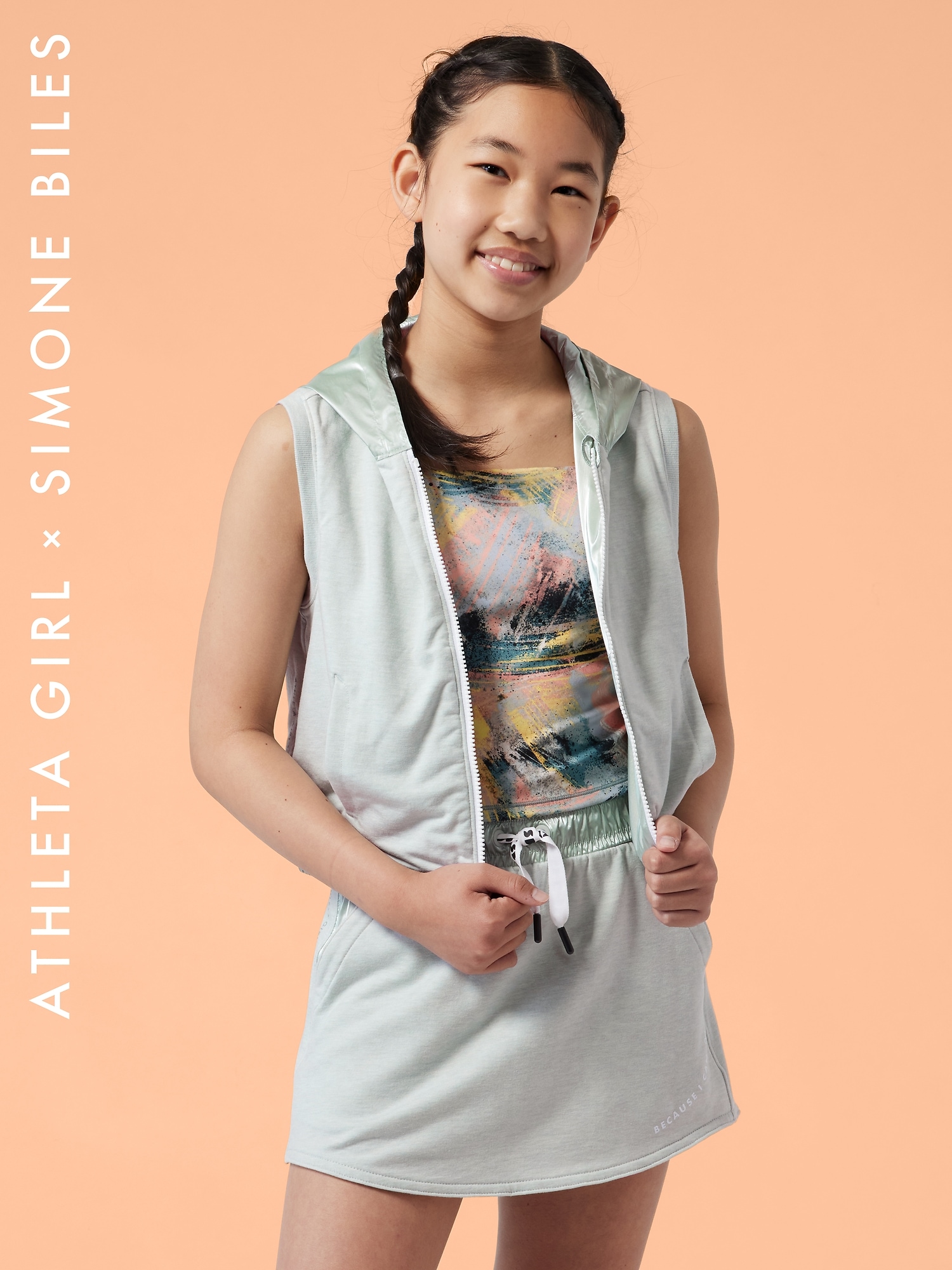 Athleta Girl SB Shine Reversible Vest