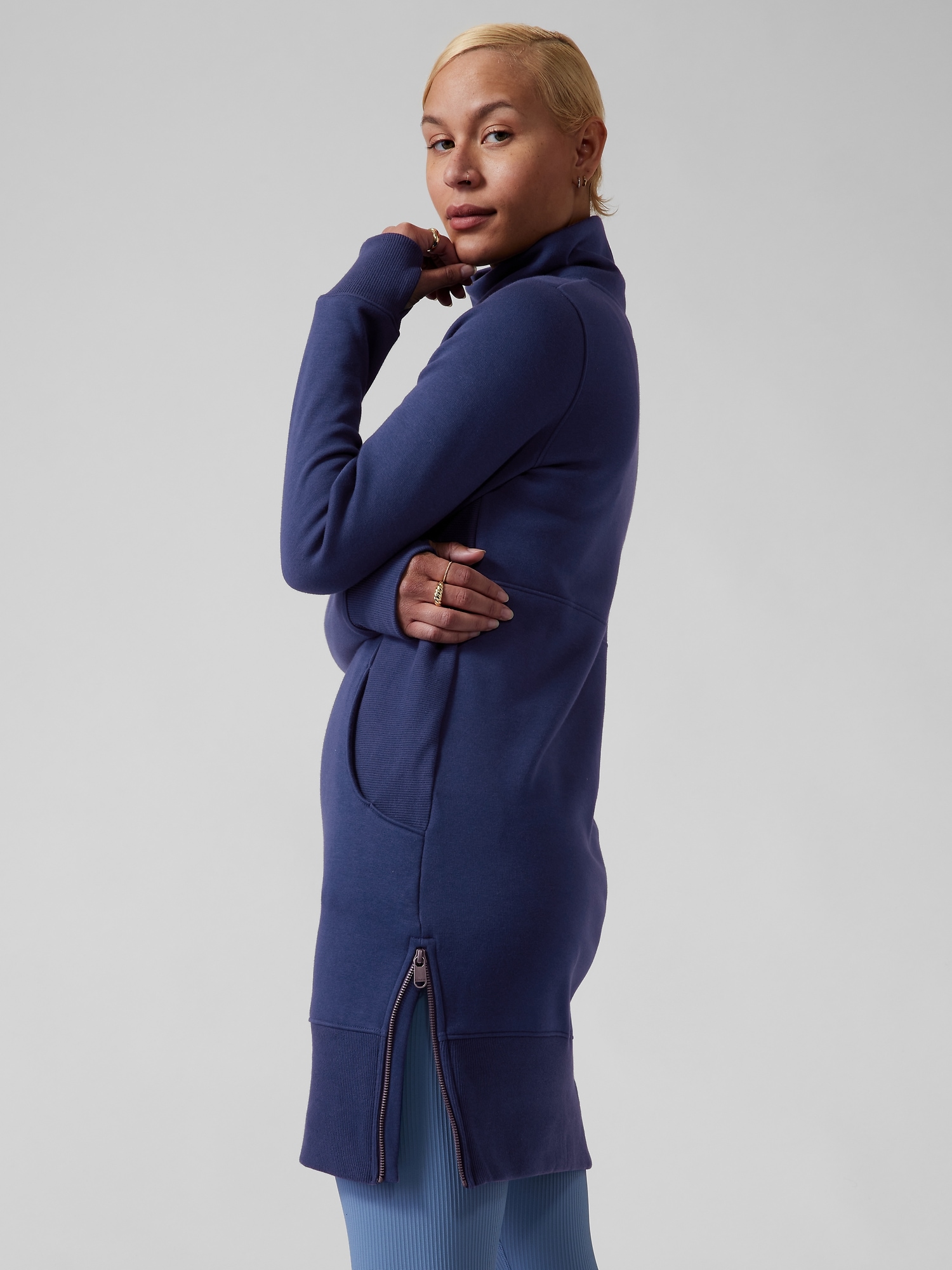 Cozy Karma Funnel Neck Dress