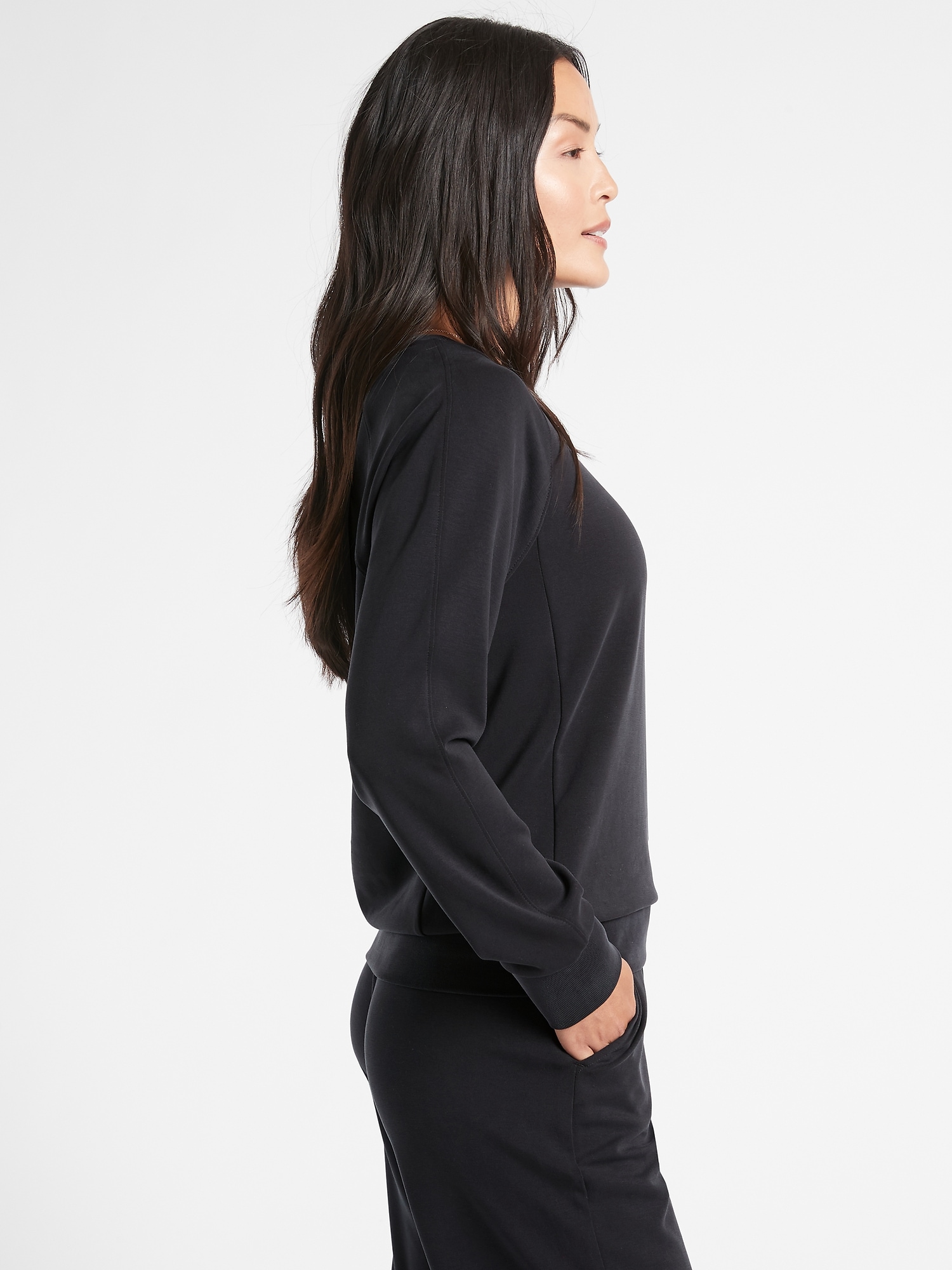 Seasoft Scoop-Neck Sweatshirt