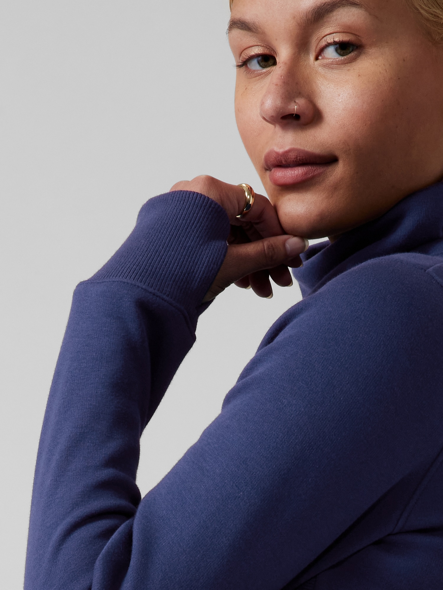 Cozy Karma Funnel Neck Dress