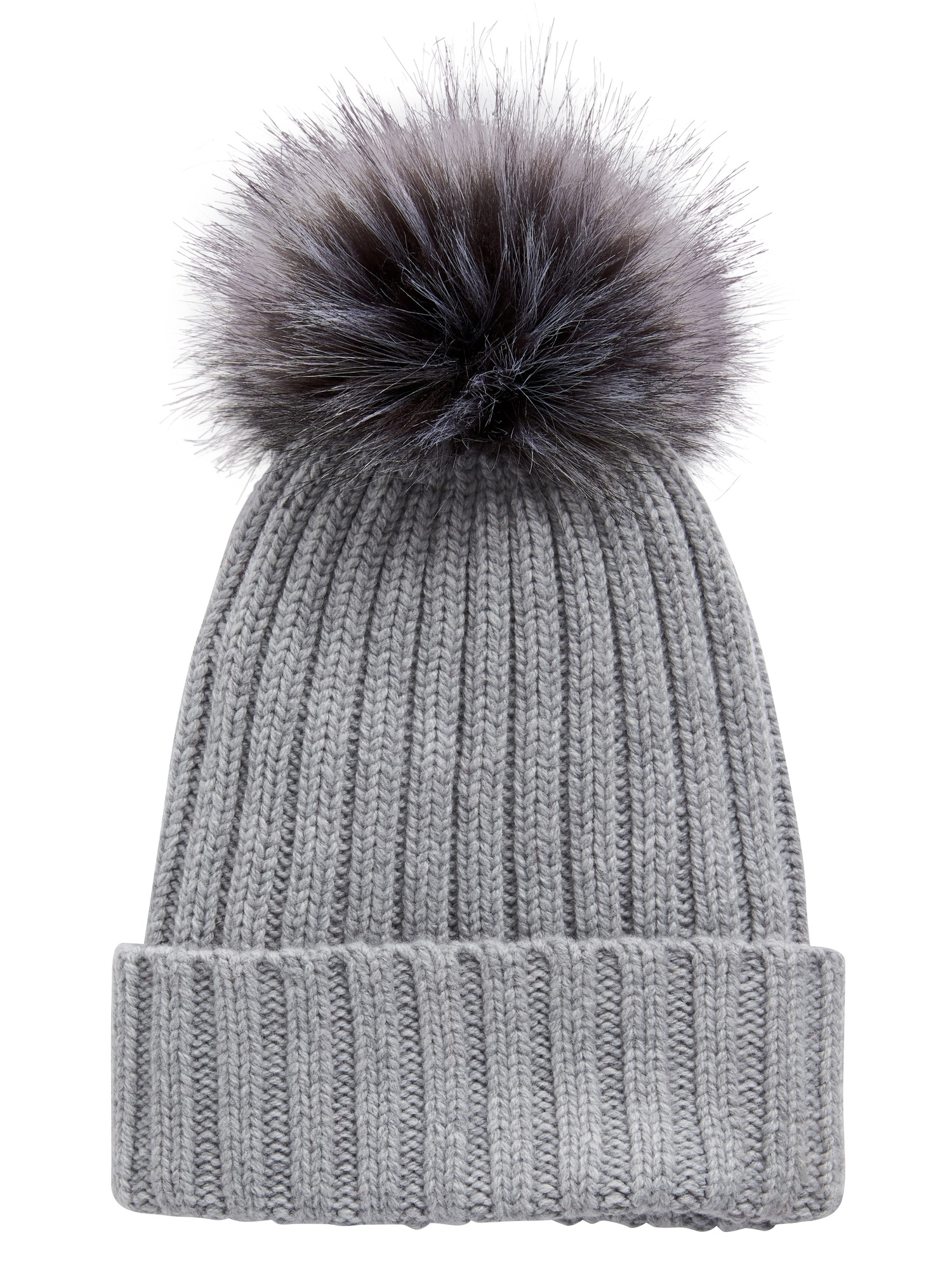 Ribbed Pom Beanie