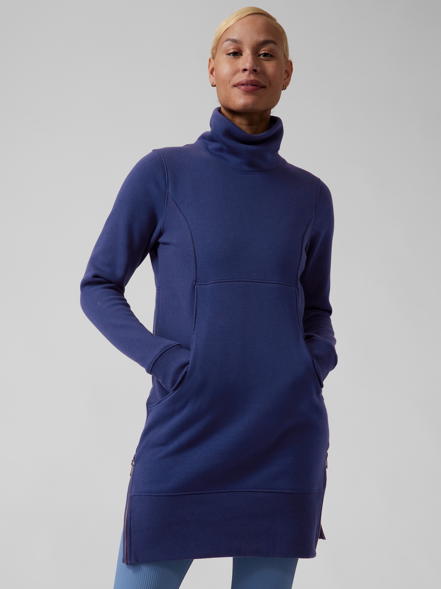 Cozy Karma Funnel Neck Dress