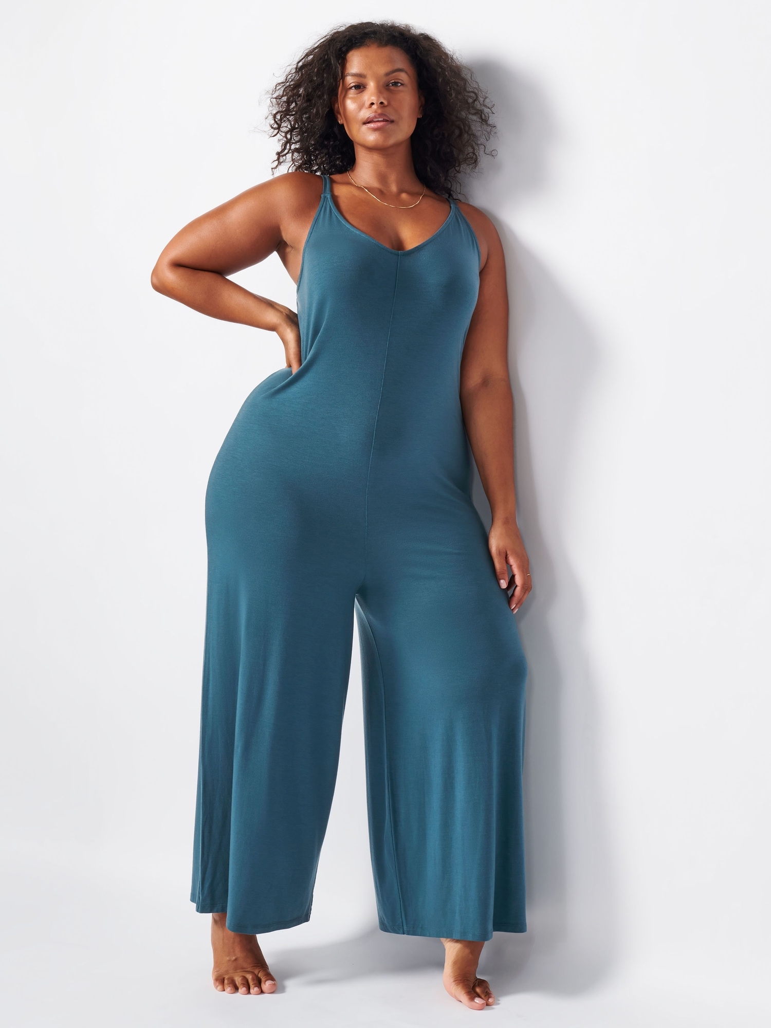 Nighttime Bliss Sleep V Neck Romper