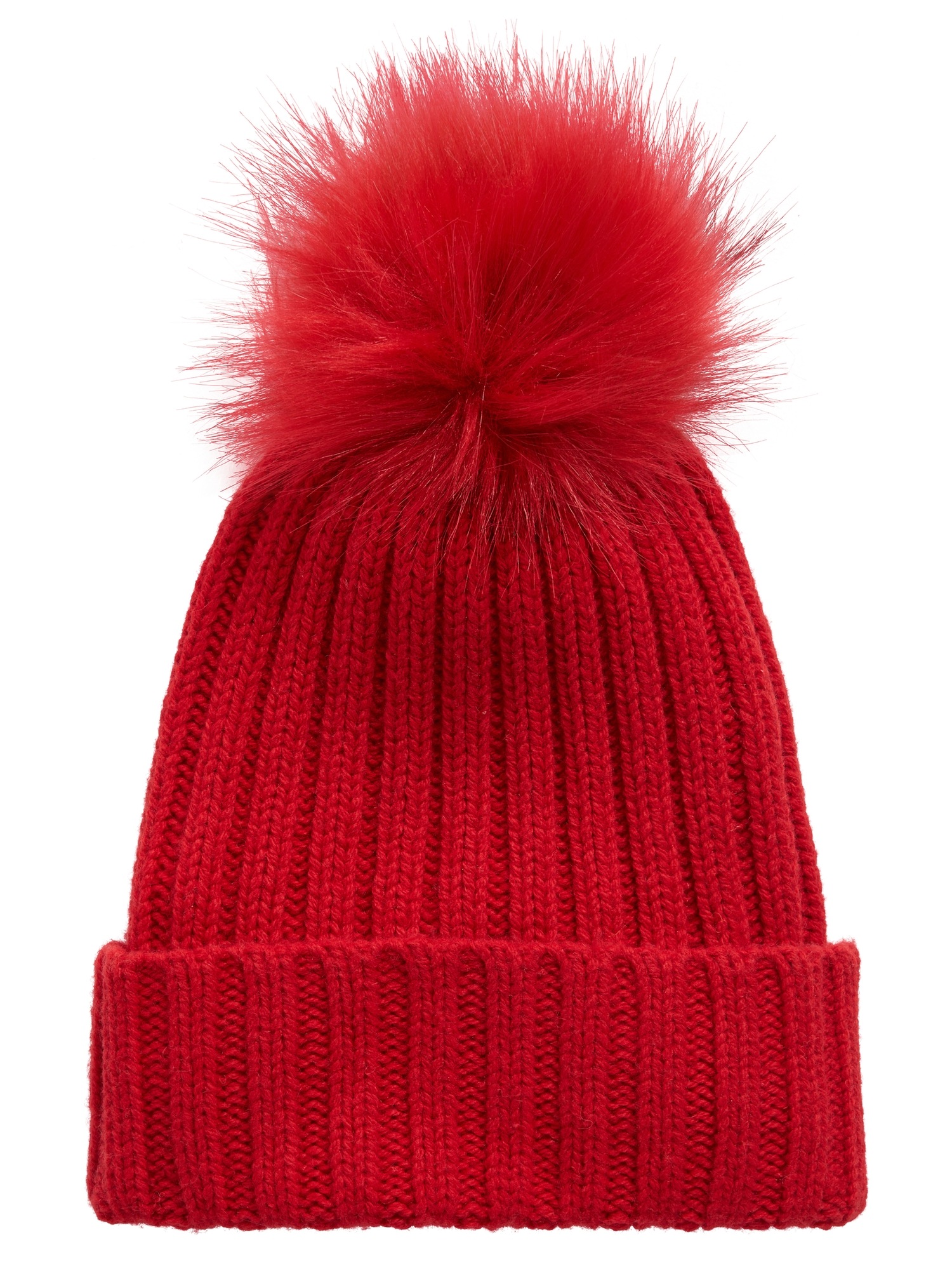 Ribbed Pom Beanie