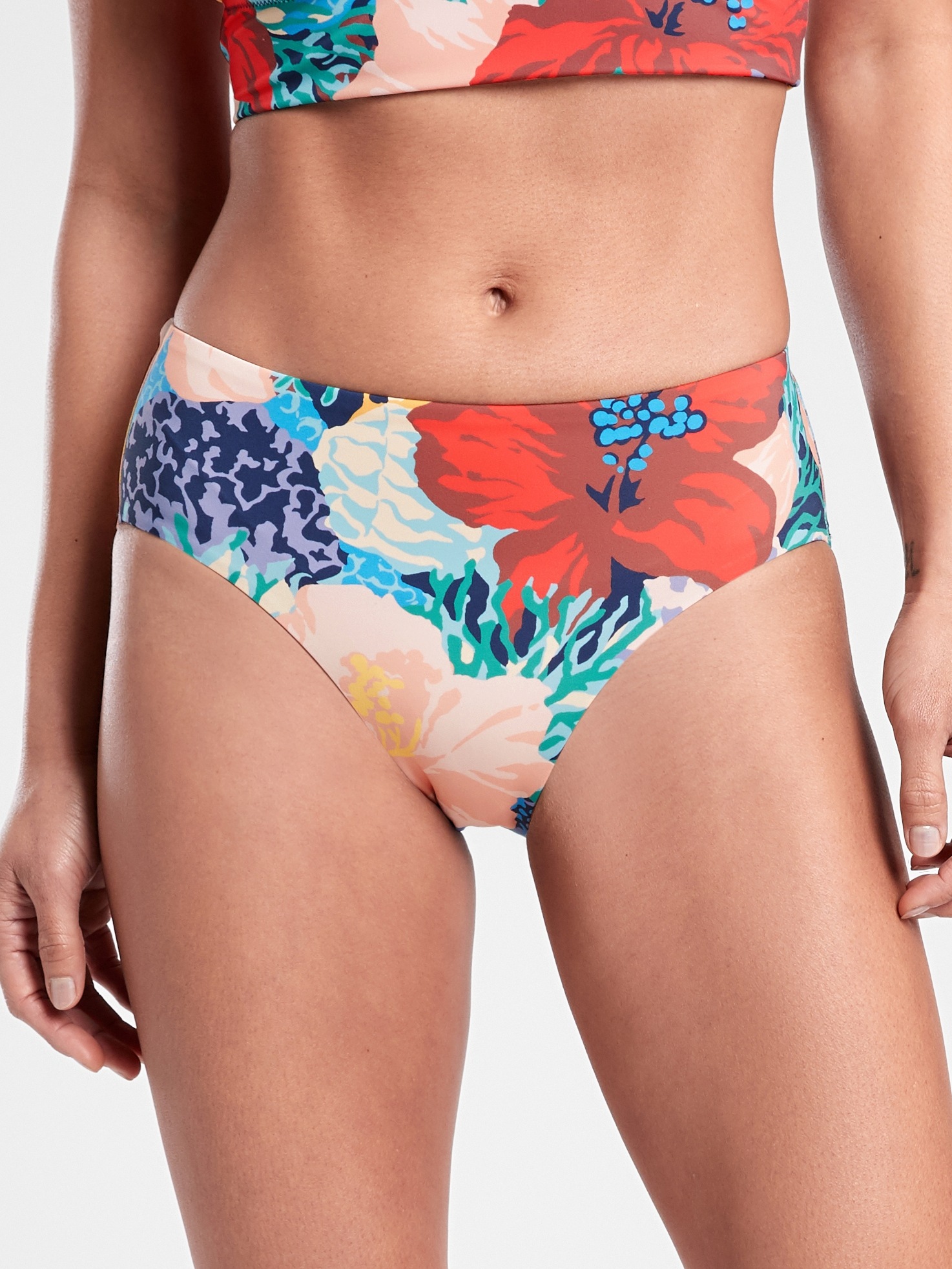 Clean Full Printed Bikini Bottom