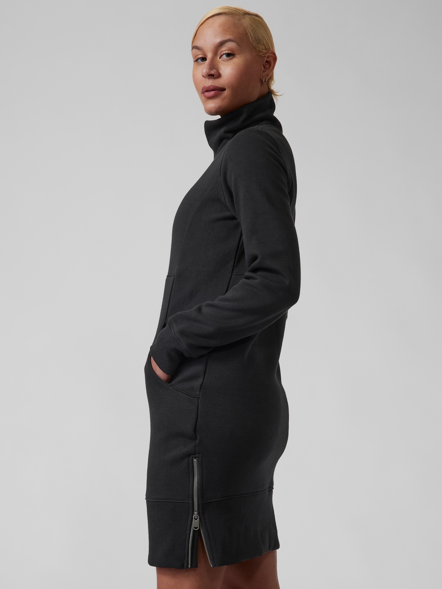 Cozy Karma Funnel Neck Dress