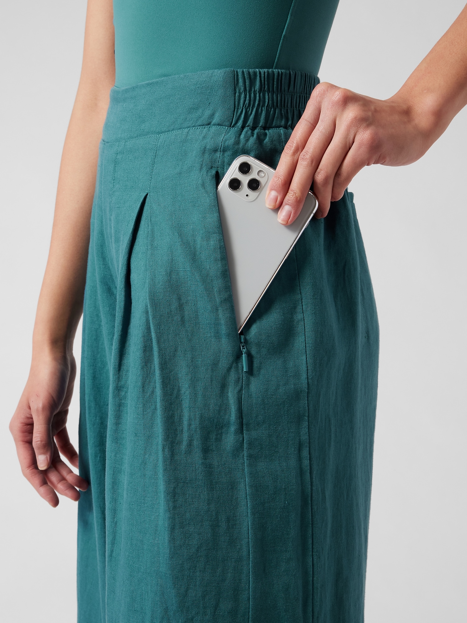 Playa Linen Wide Crop