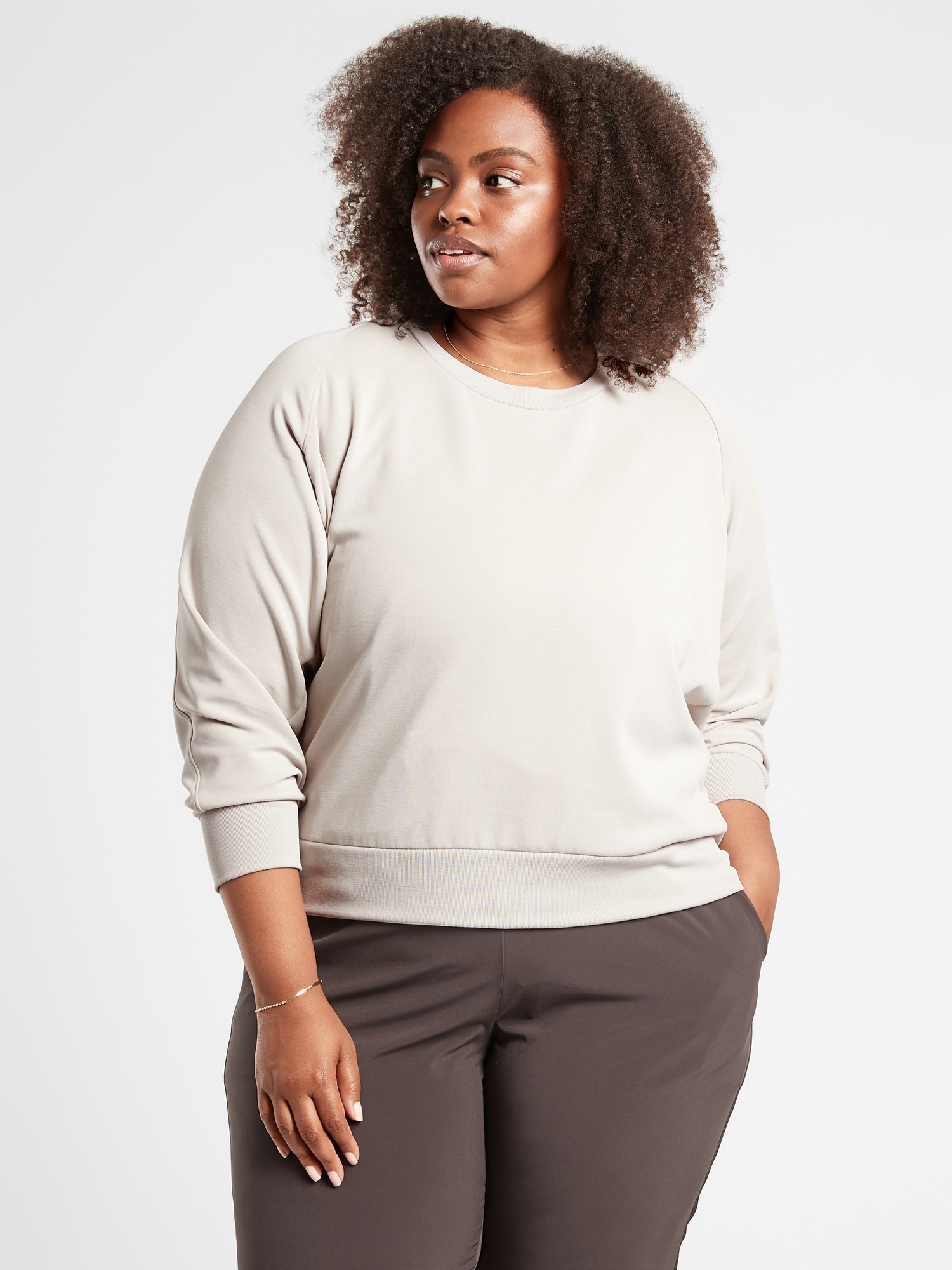 Seasoft Scoop-Neck Sweatshirt