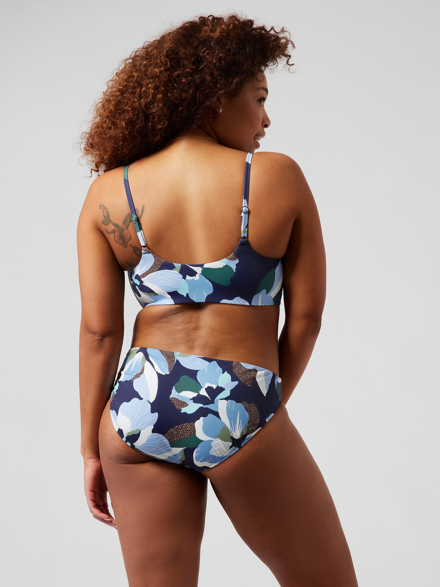 Scoop Printed Bikini Top D