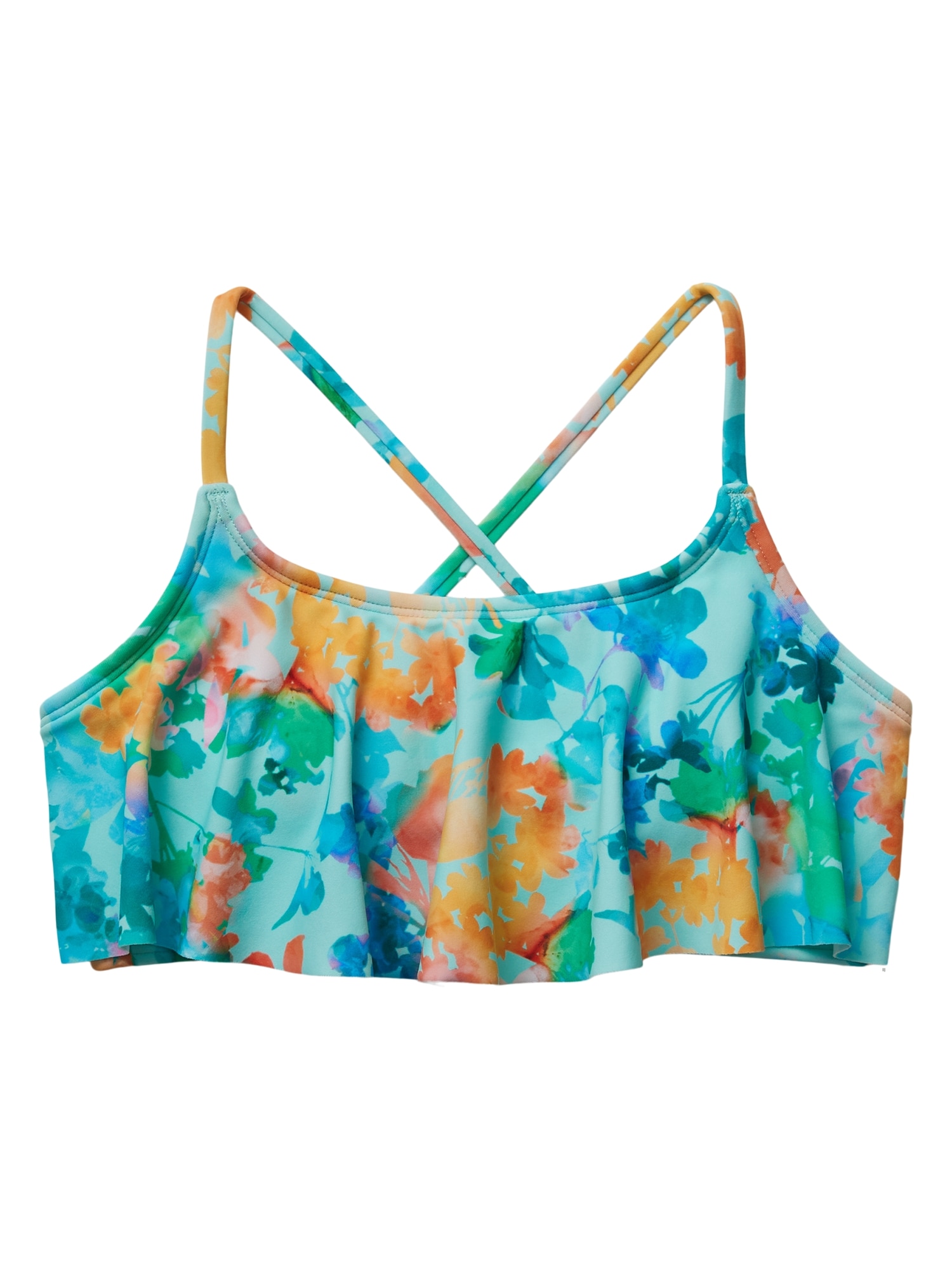 Athleta Girl Lumen Floral Bikini Top