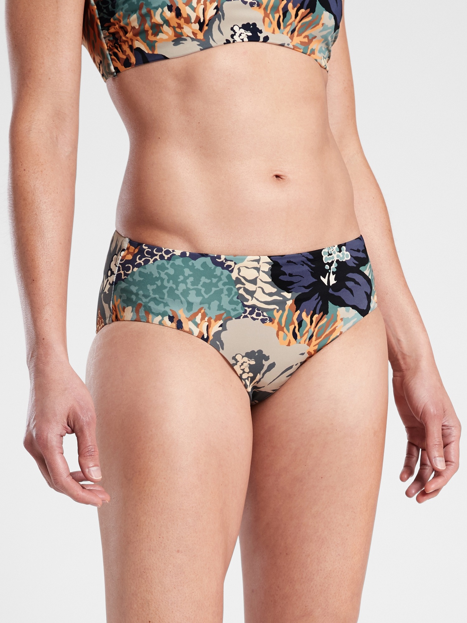 Clean Full Printed Bikini Bottom