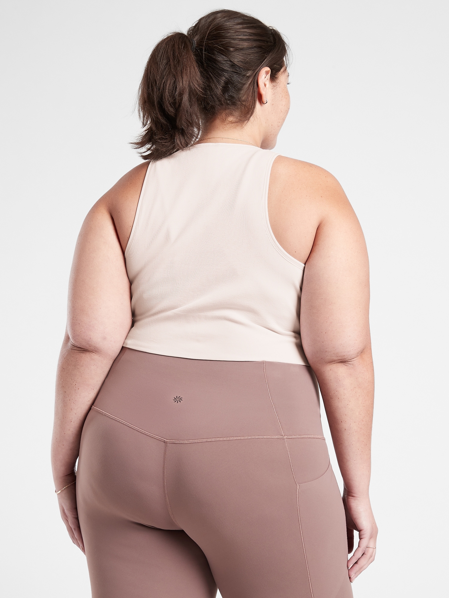 Aurora Seamless Crop Rib Tank