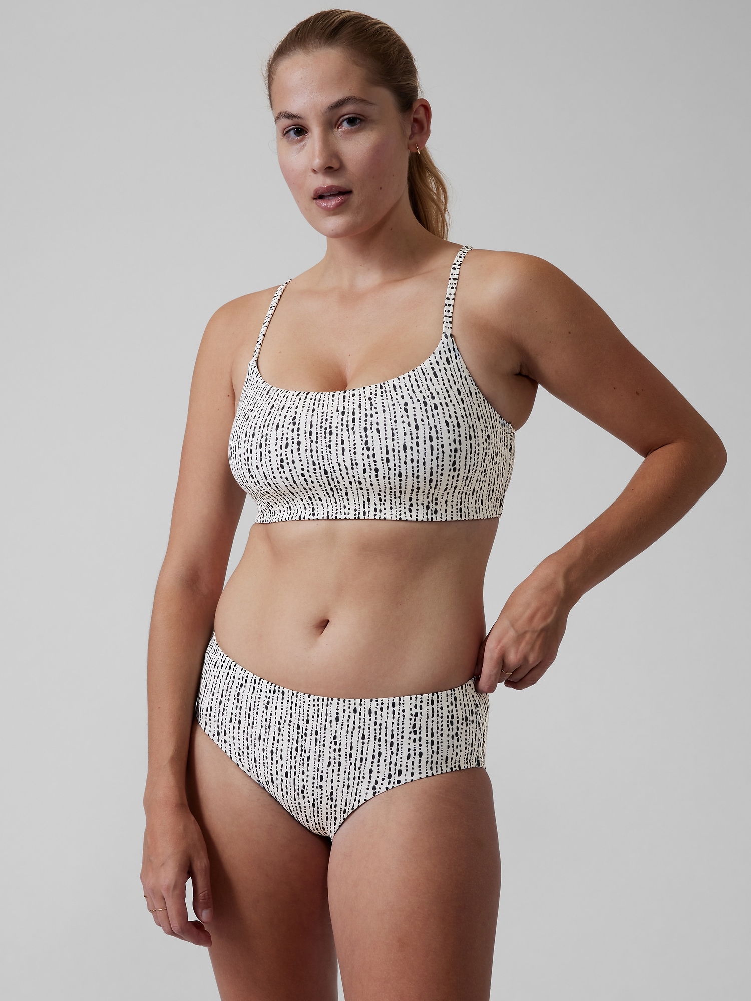 Scoop Printed Bikini Top D