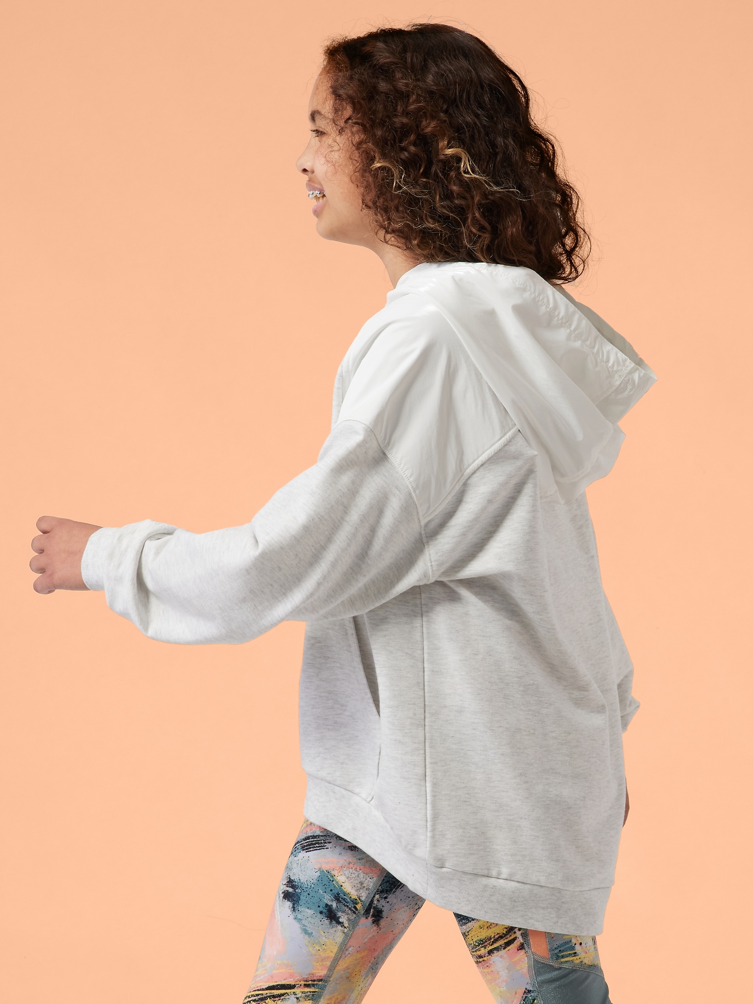 Athleta Girl SB Oversized Warm Up Sweatshirt