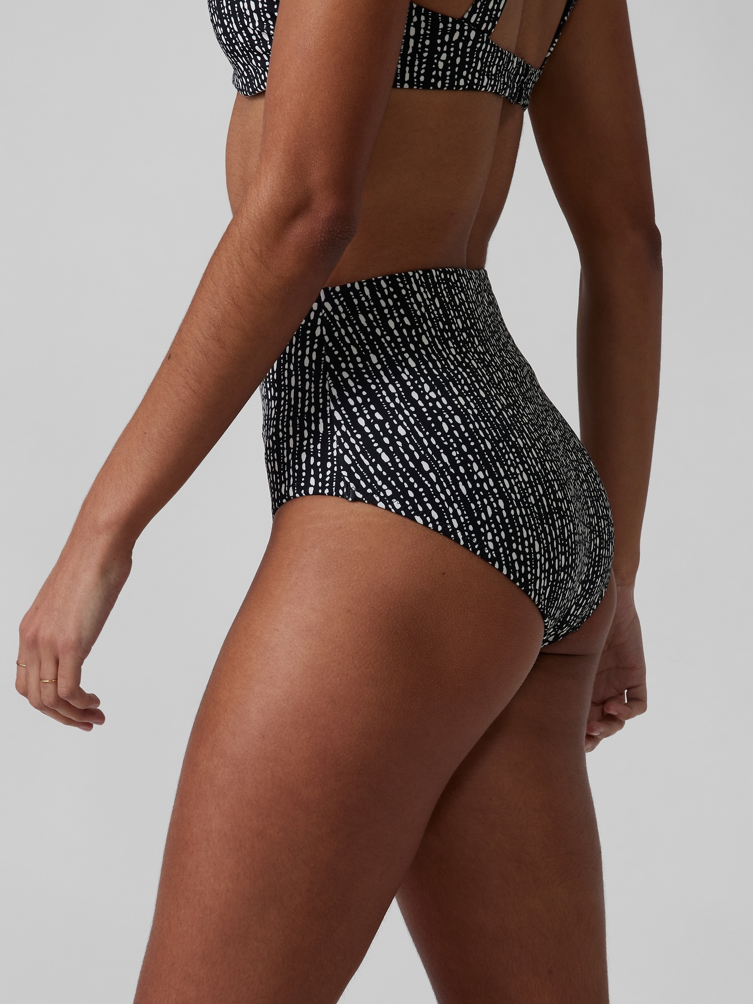 High Waist Printed Bikini Bottom