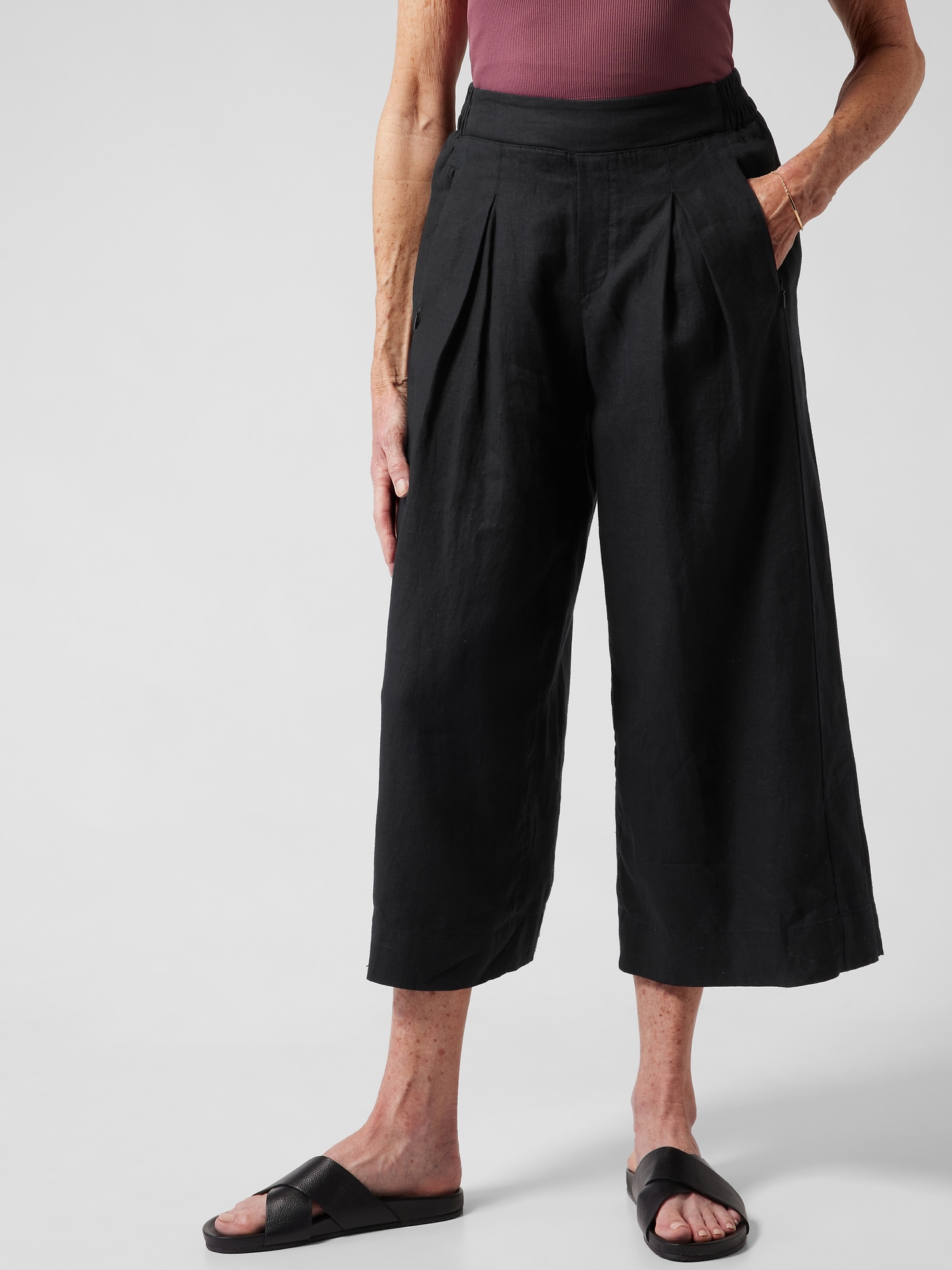 Playa Linen Wide Crop