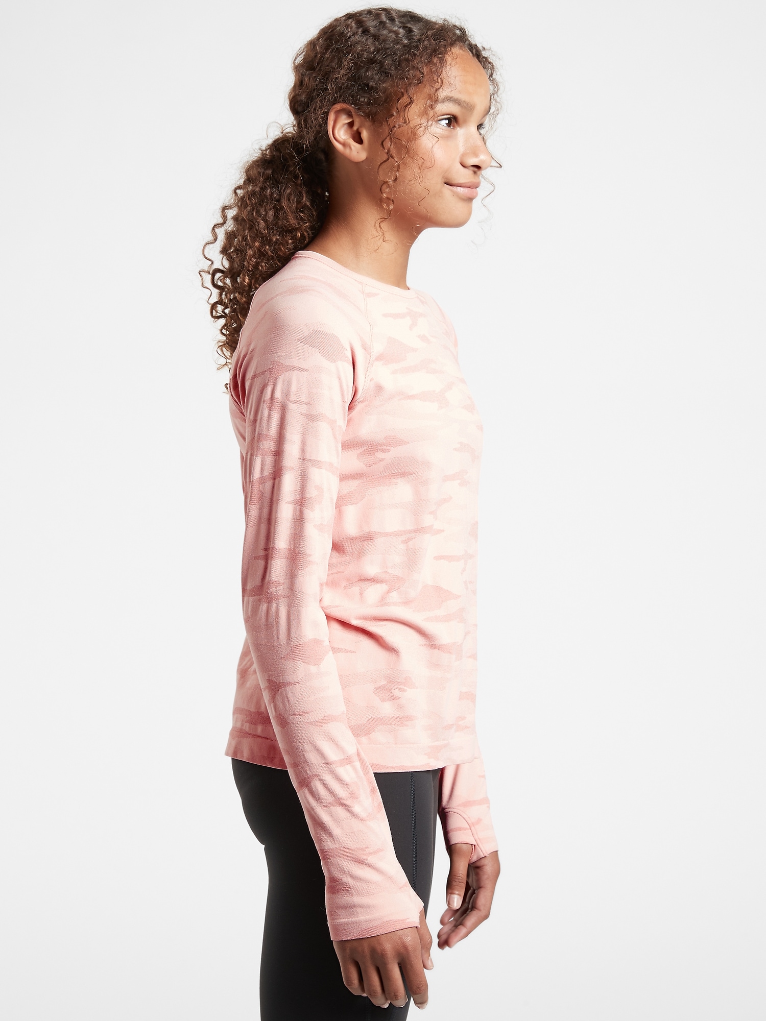 Athleta Girl Power Up Camo Top