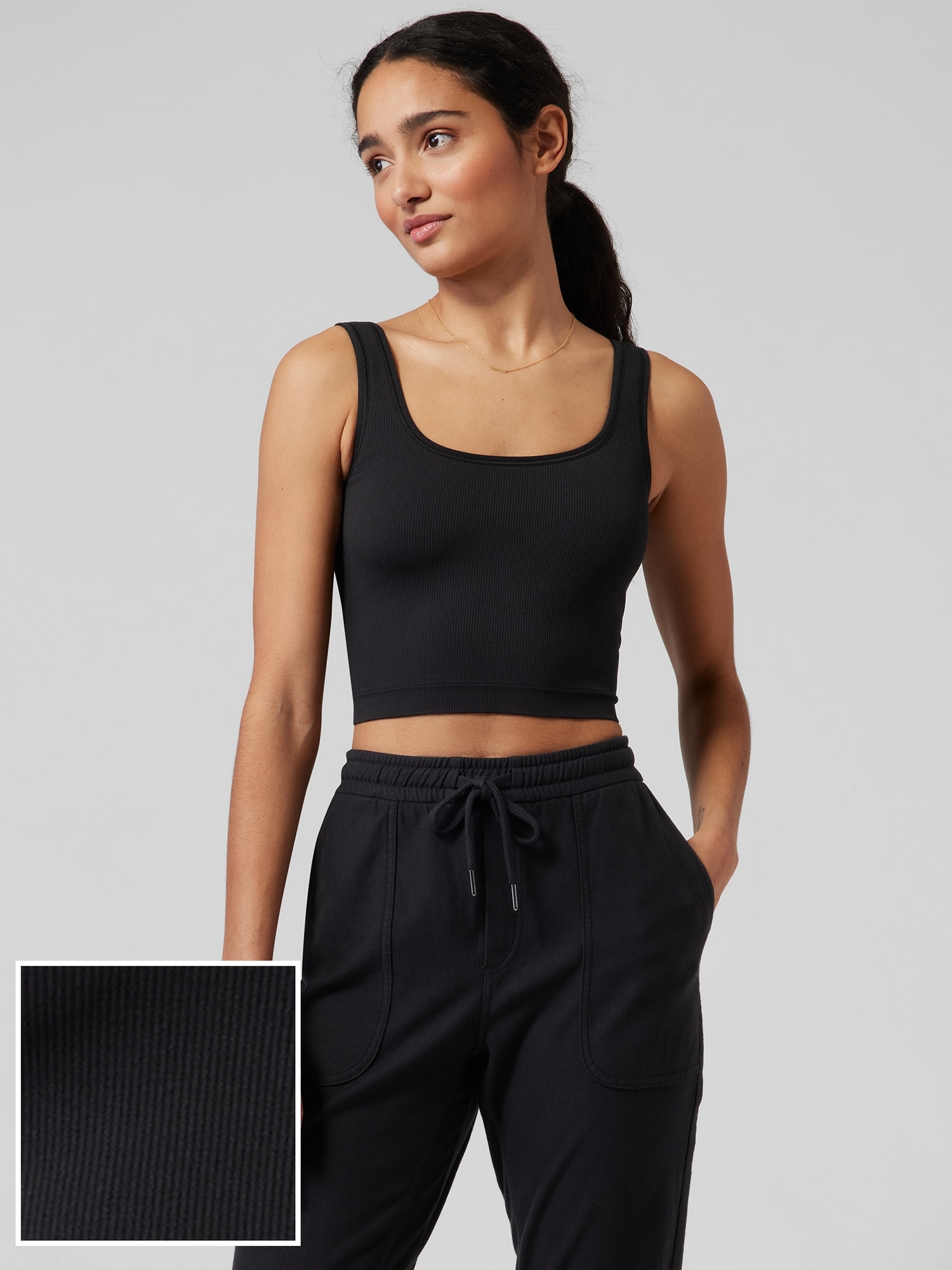 Aurora Seamless Scoop Crop Tank