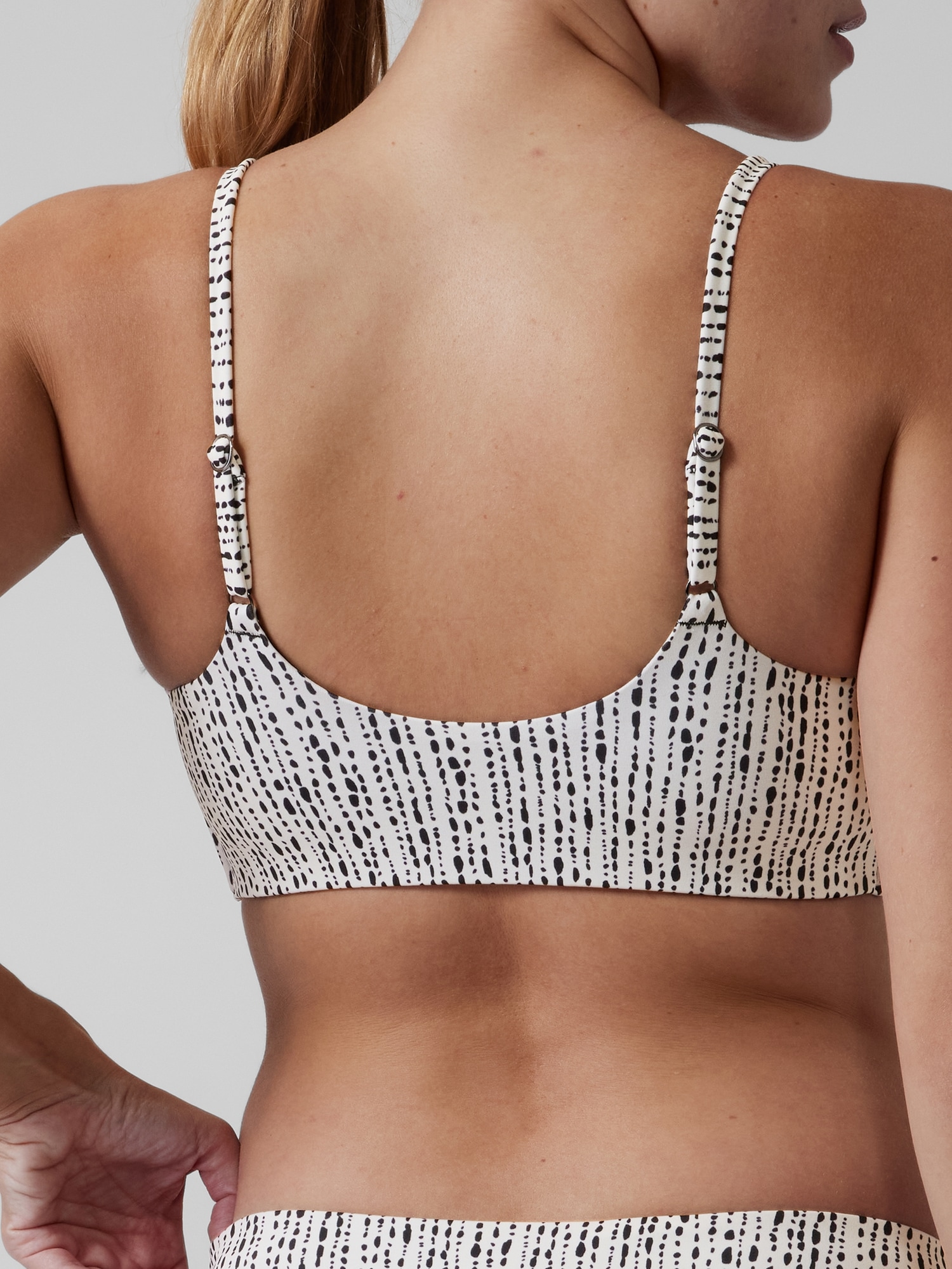 Scoop Printed Bikini Top D