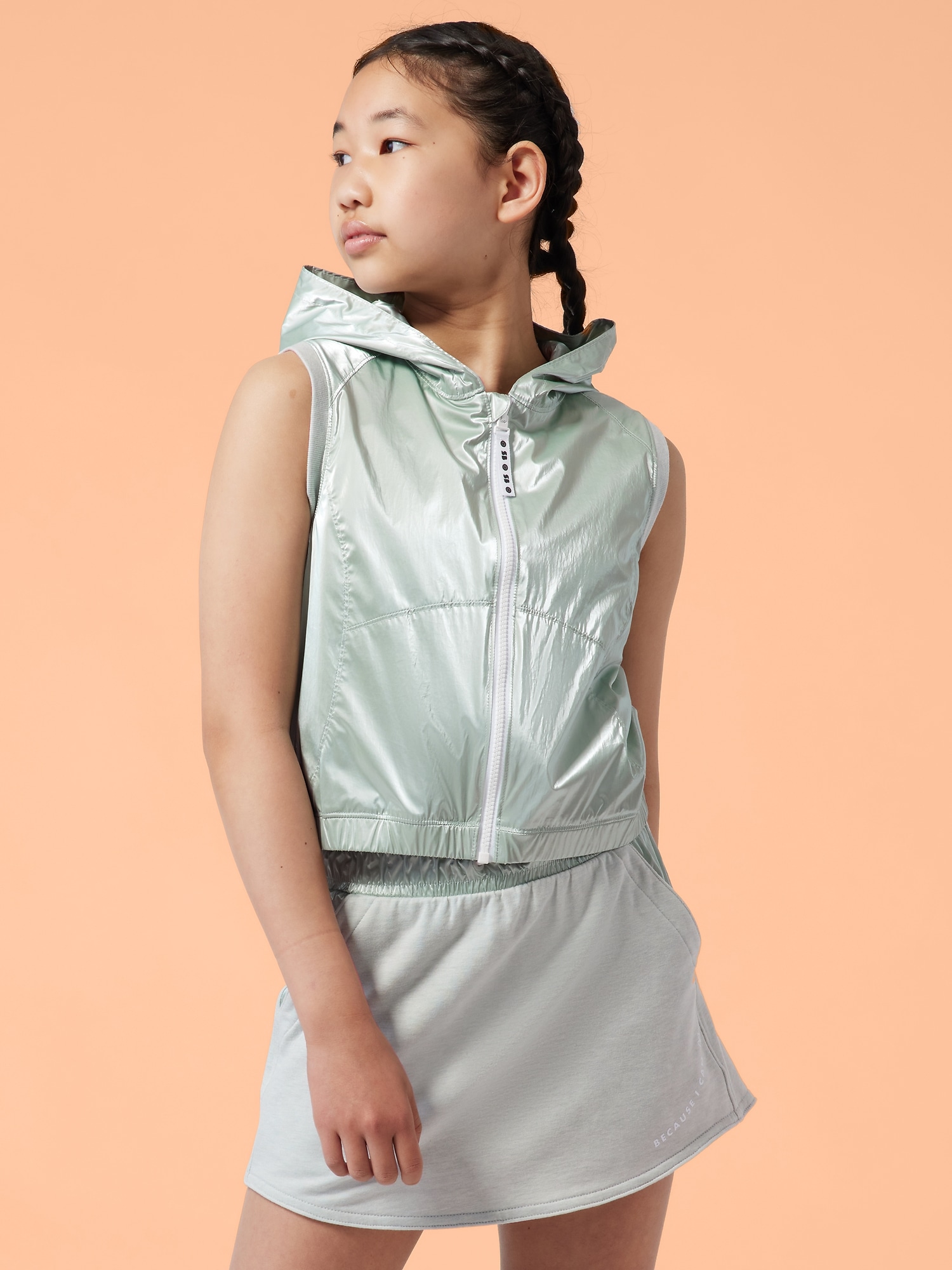 Athleta Girl SB Shine Reversible Vest