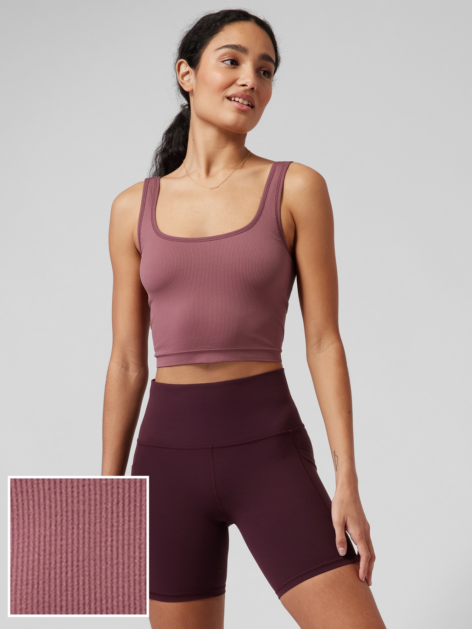 Aurora Seamless Scoop Crop Tank