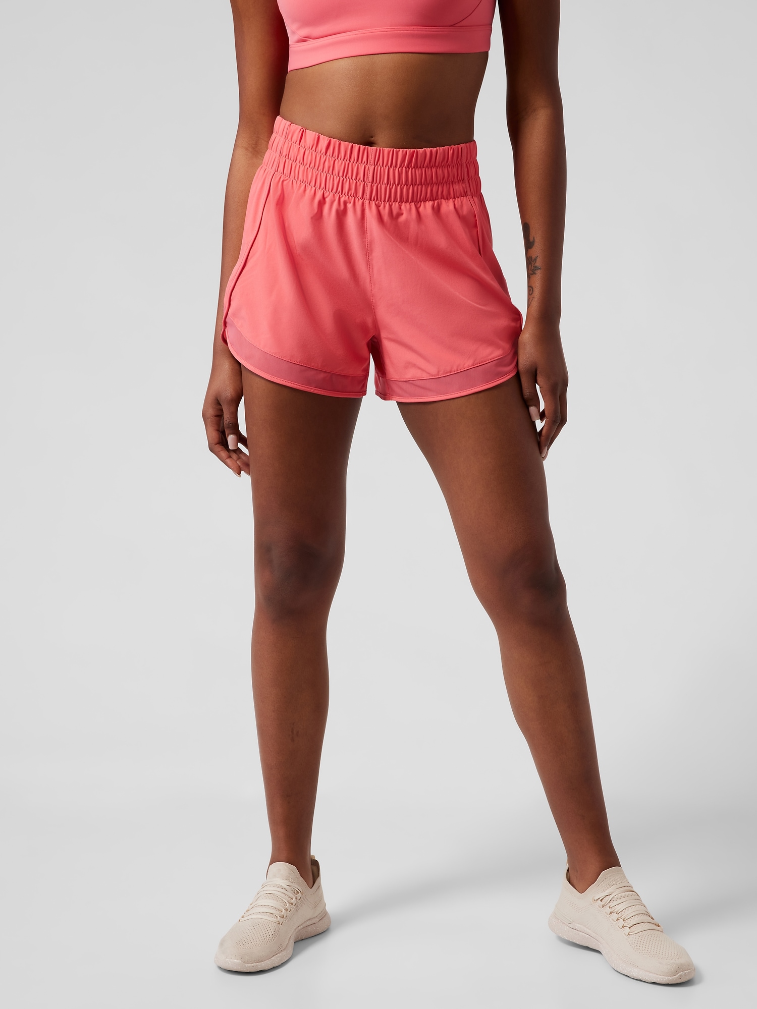 High Rise Mesh Racer Run 3 Short