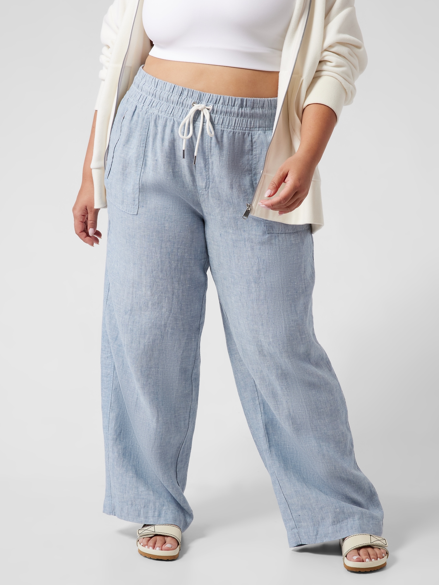 Cabo Linen Wide Leg Pant