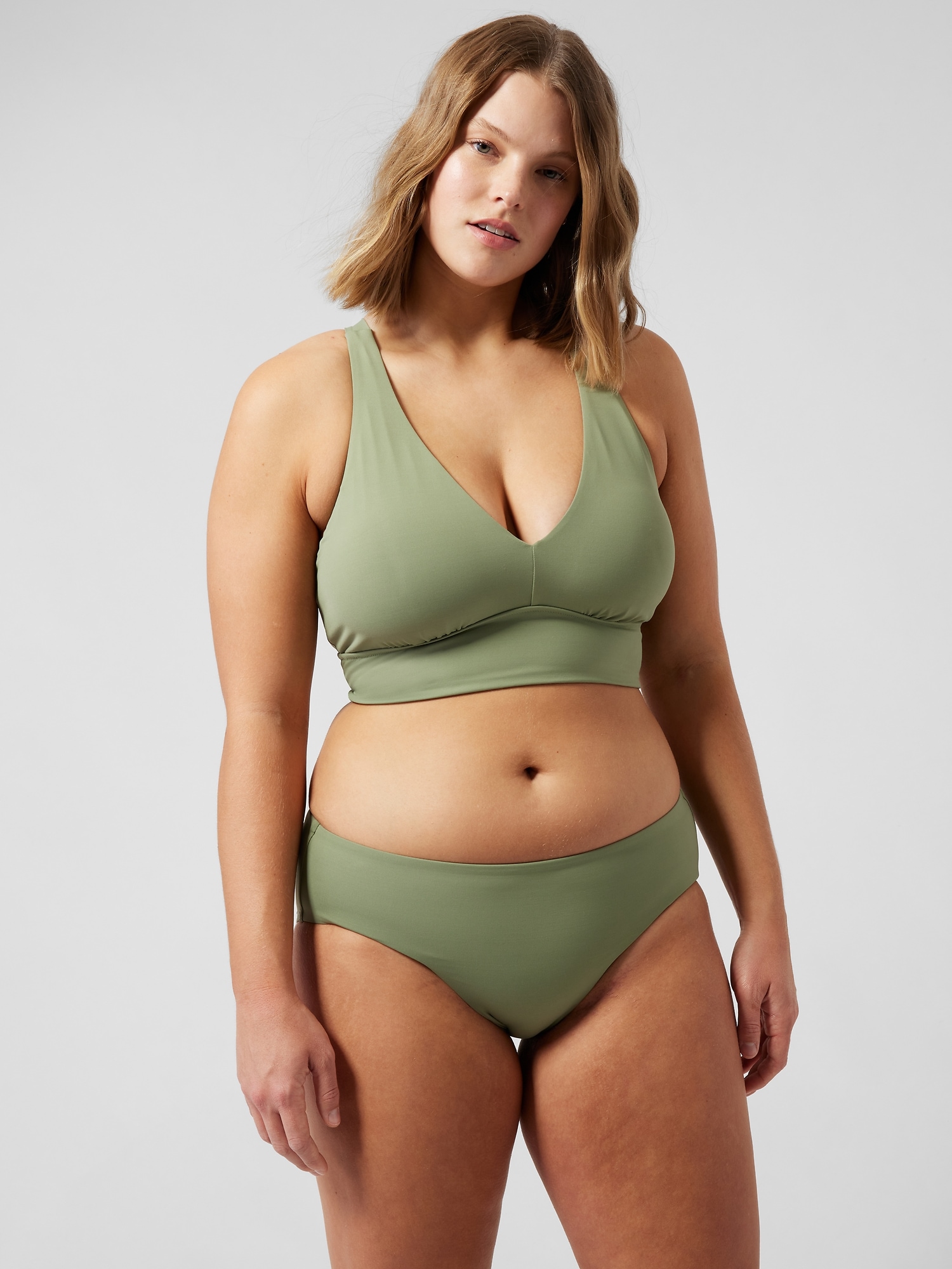 Longline Plunge Bikini Top D