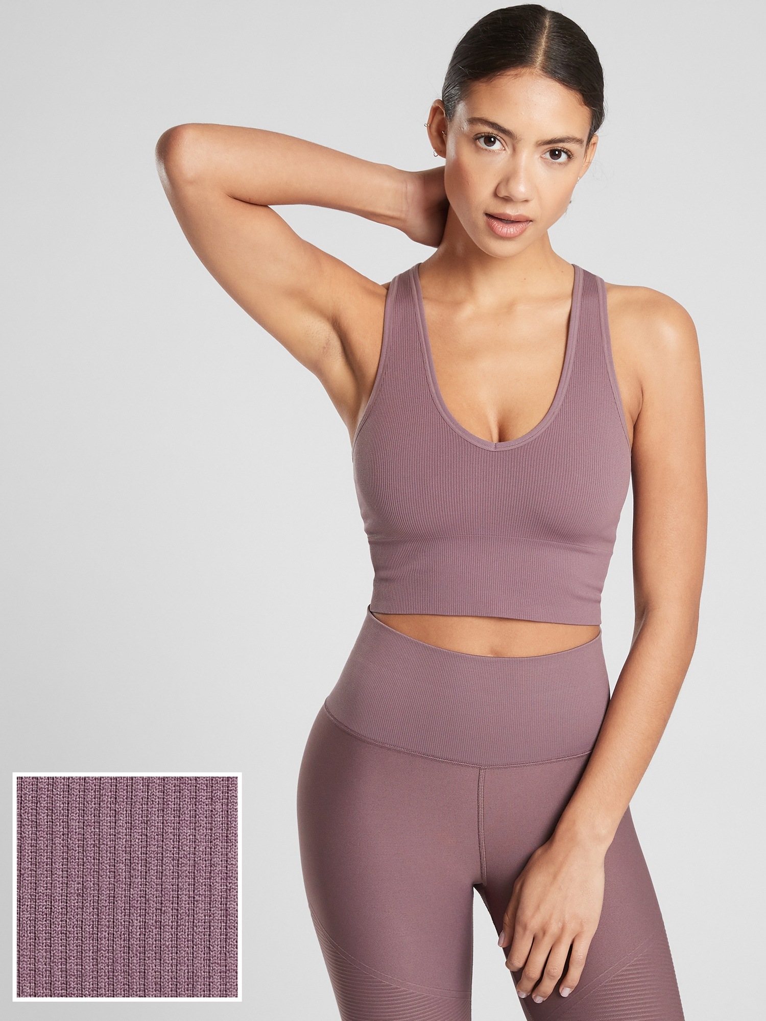 Aurora Seamless Crop Rib Tank