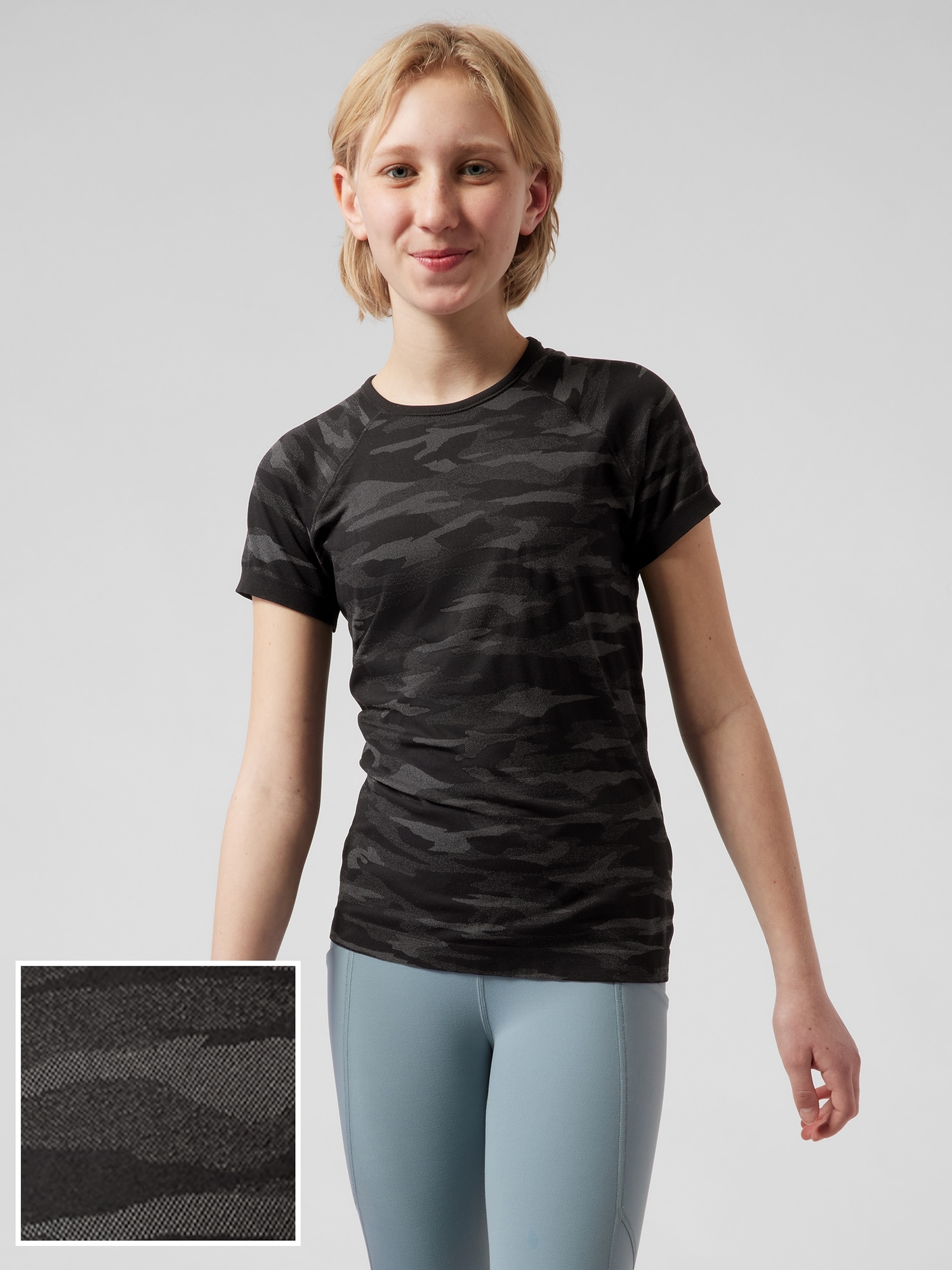 Athleta Girl Camo Power Up Tee
