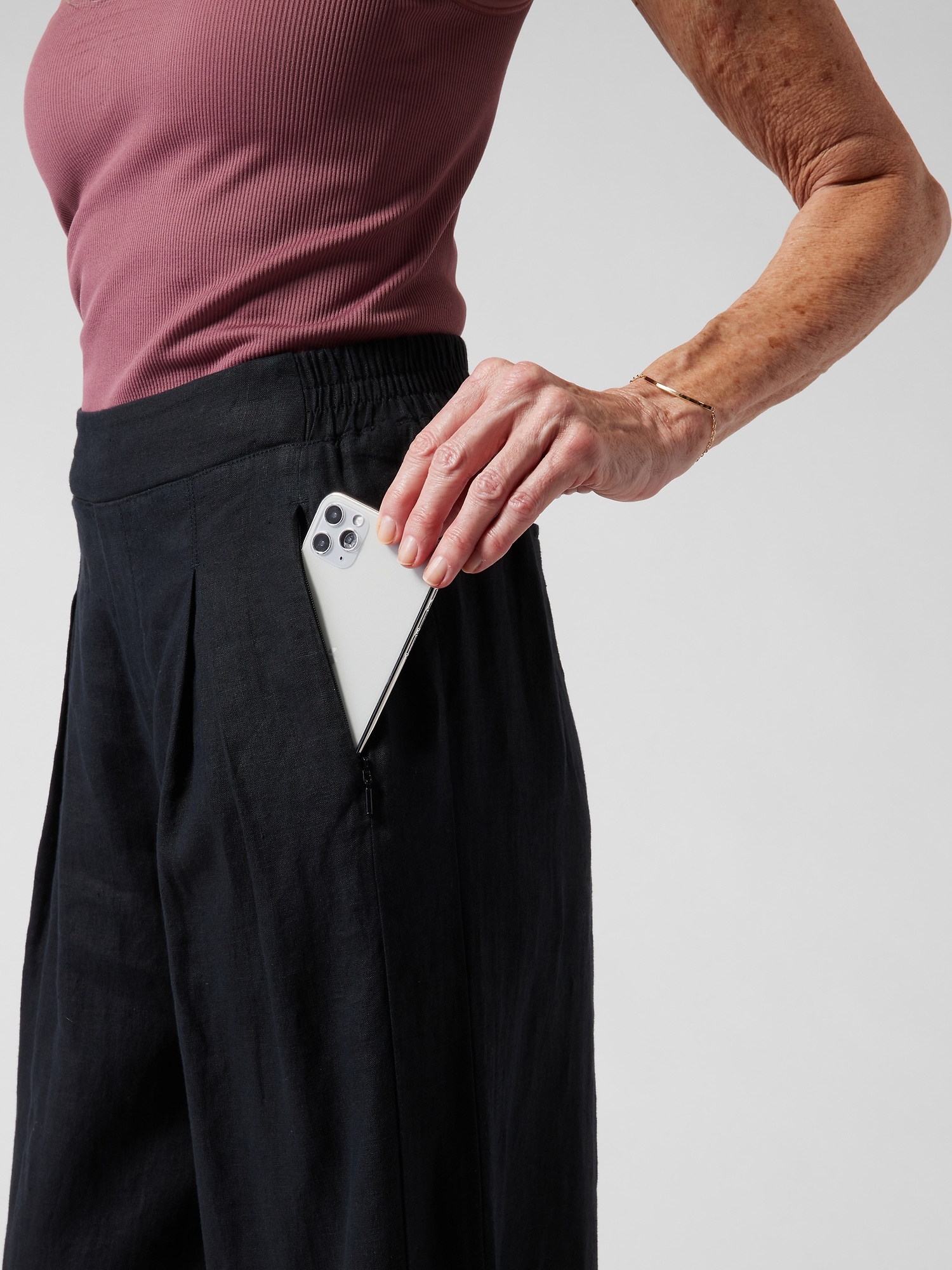 Playa Linen Wide Crop