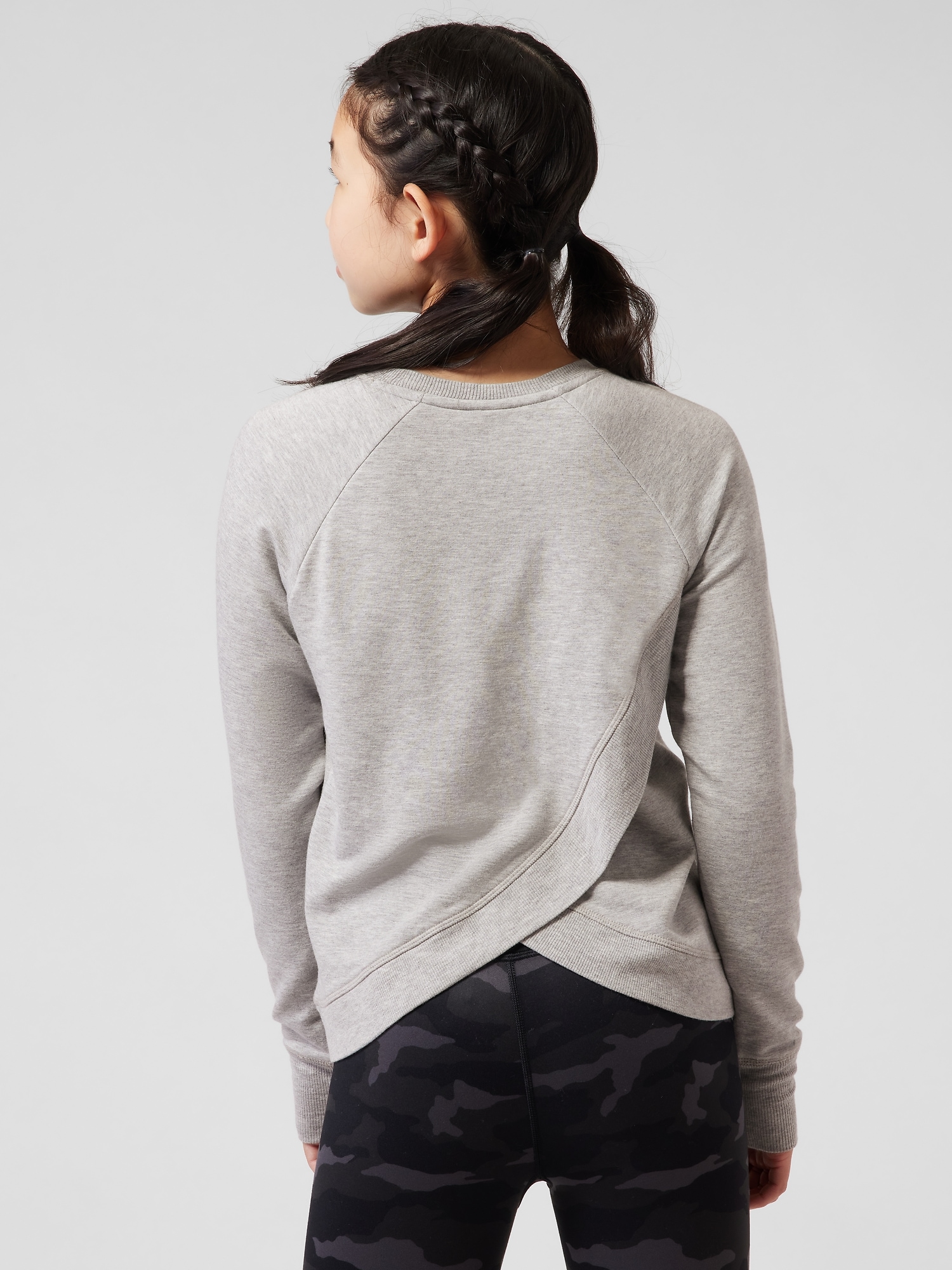 Athleta Girl Cozy Cross Your Fingers Sweatshirt