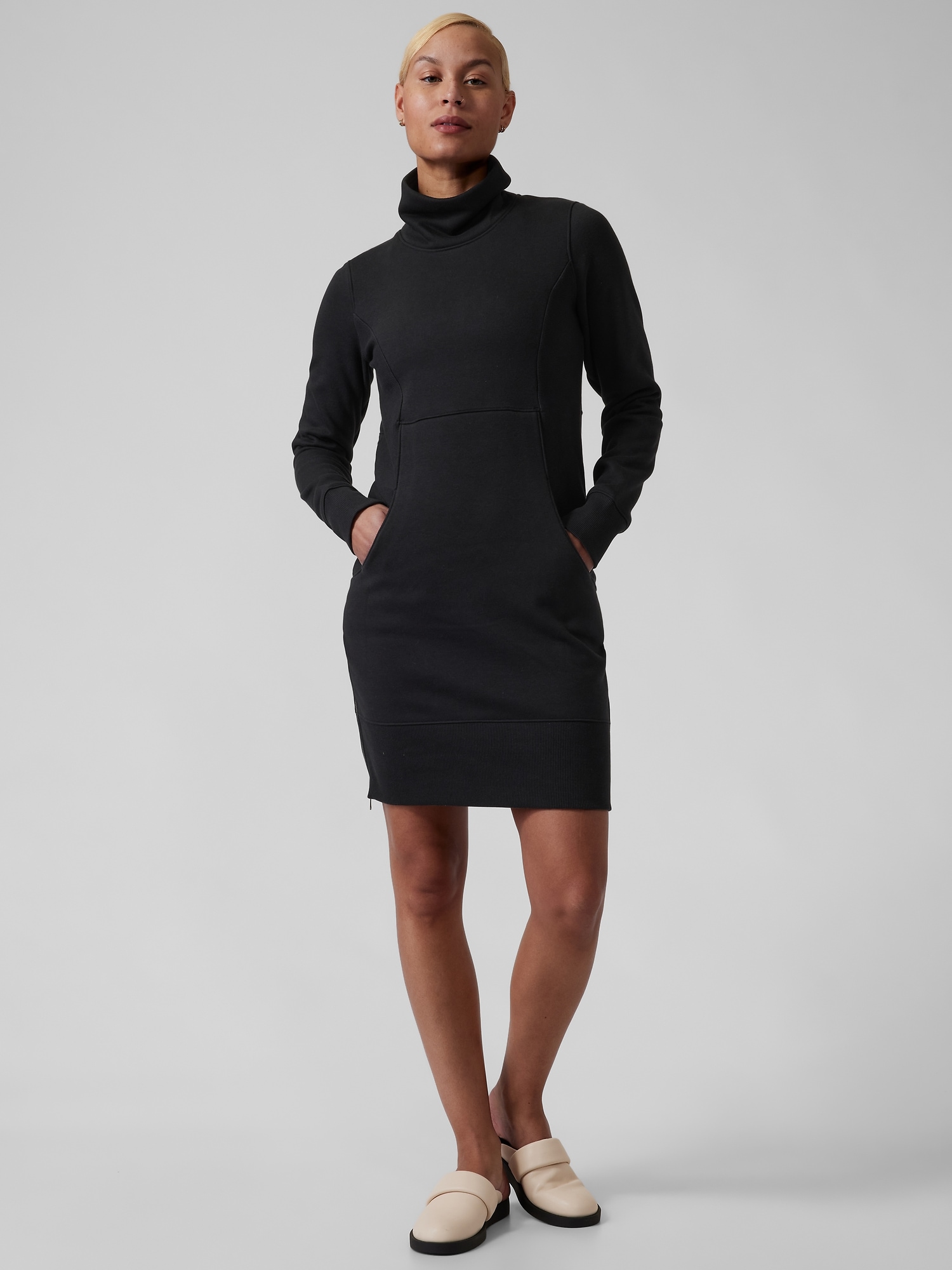 Cozy Karma Funnel Neck Dress
