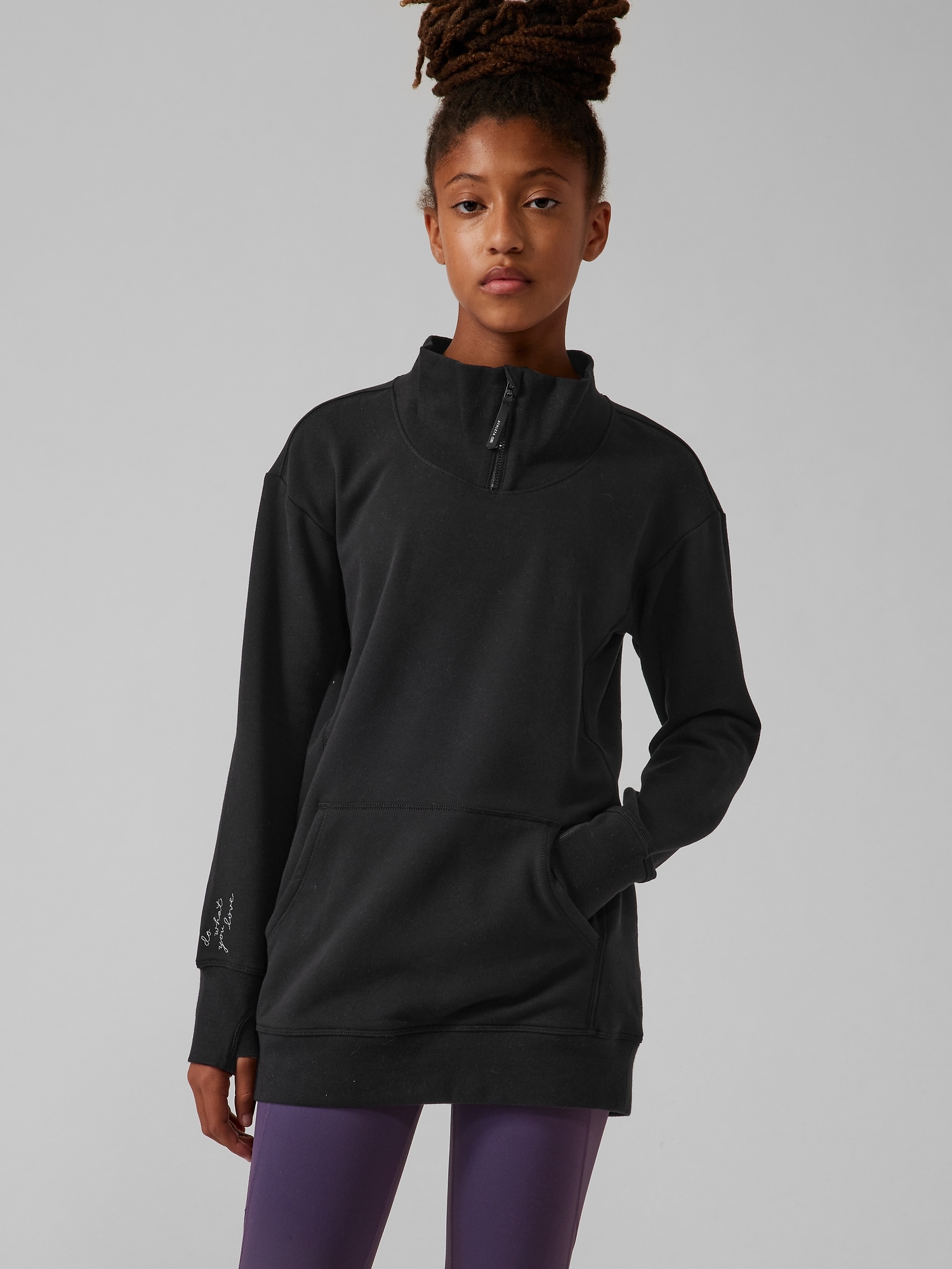 Athleta Girl RetroActive Half Zip