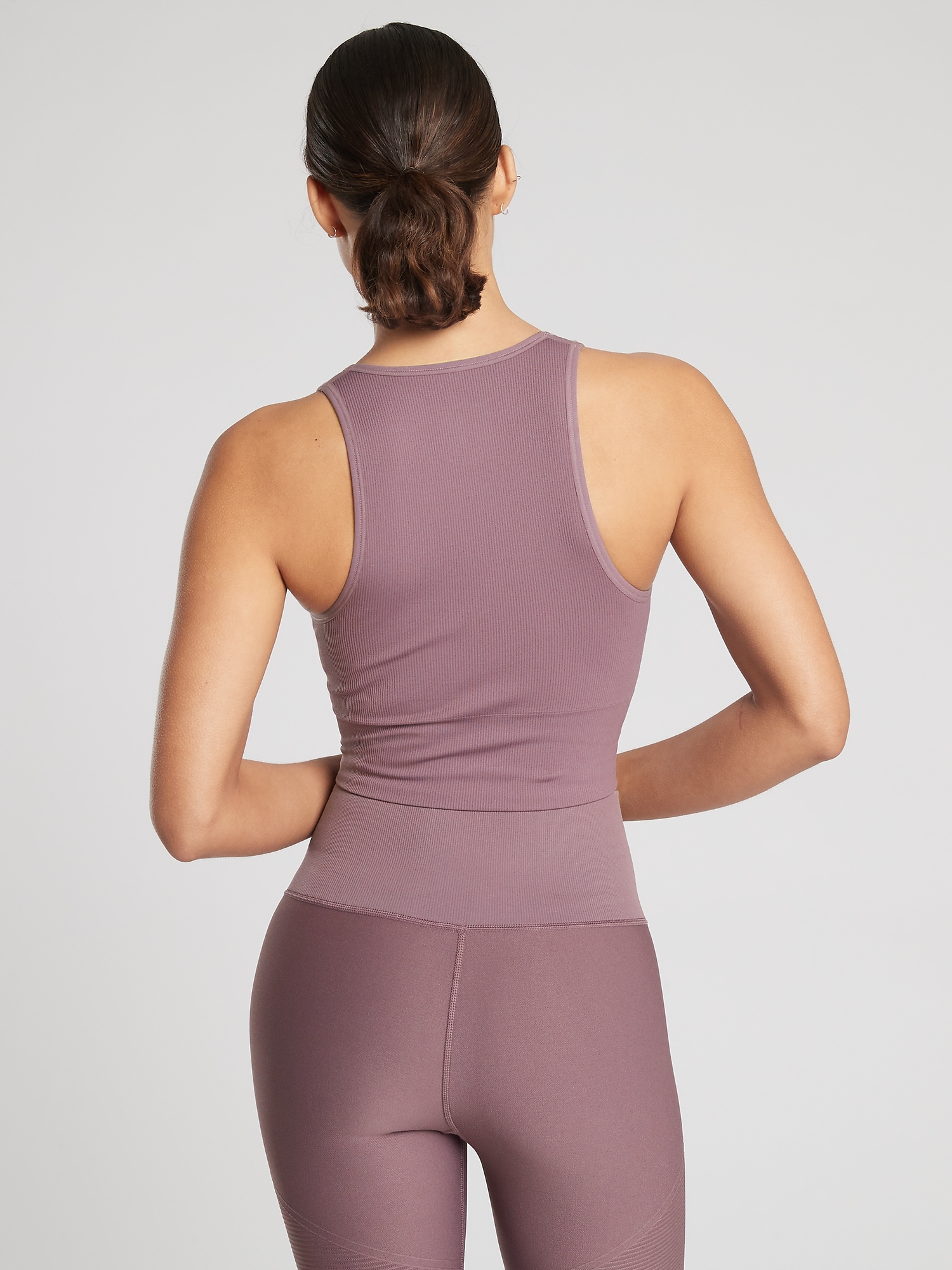 Aurora Seamless Crop Rib Tank