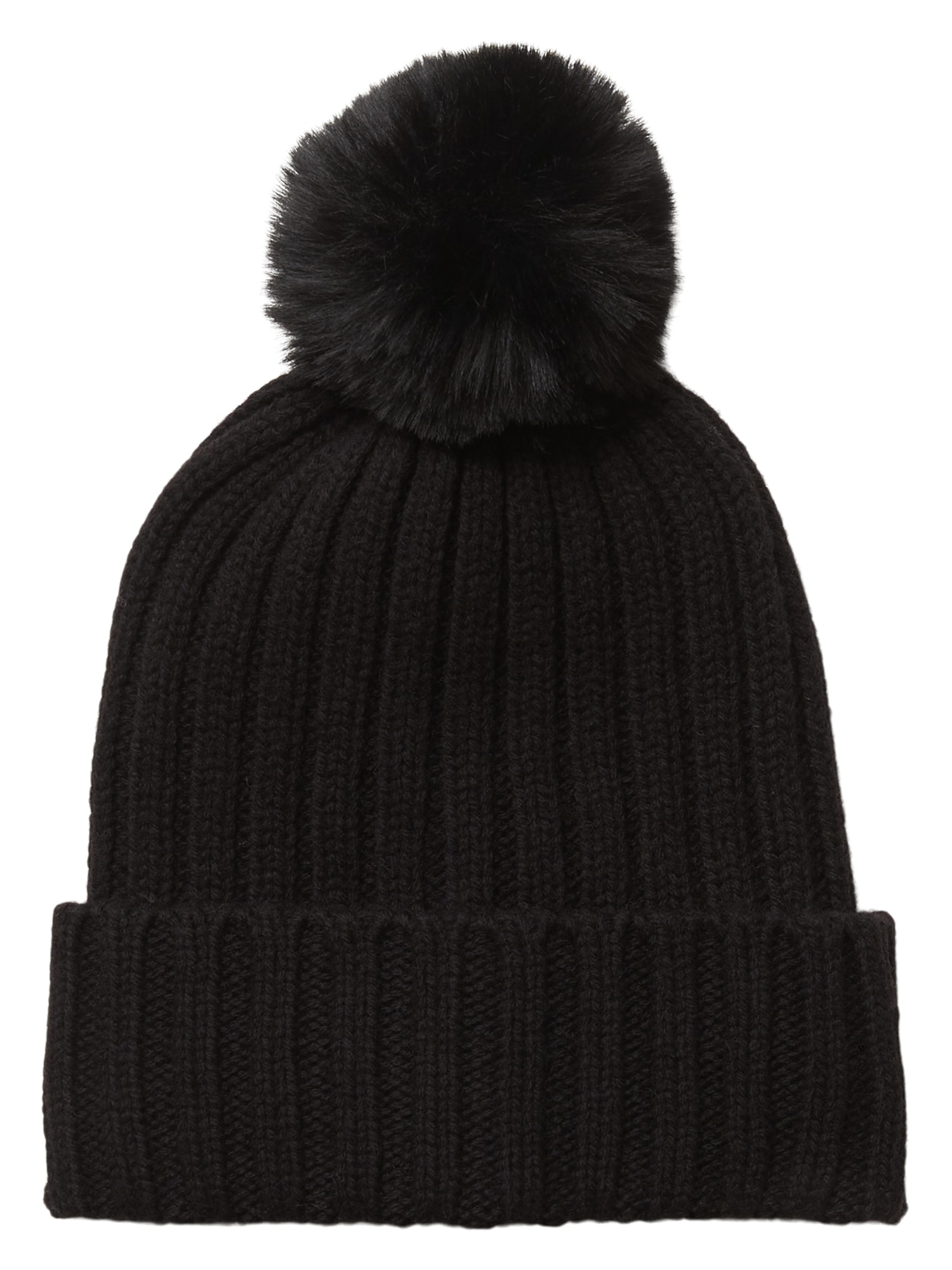 Ribbed Pom Beanie