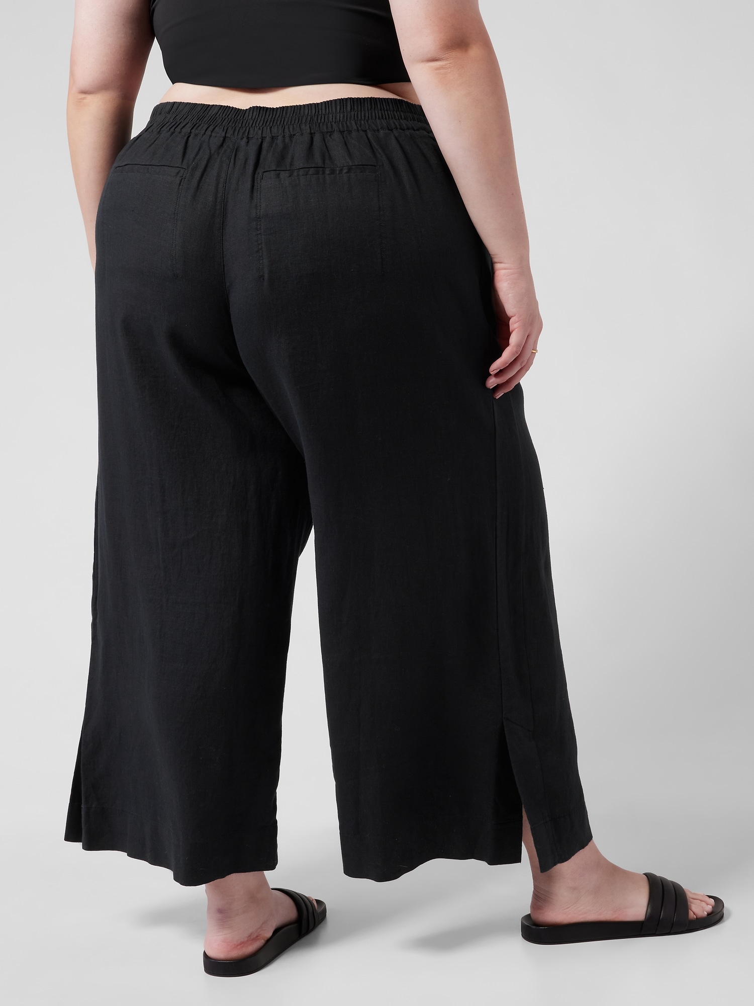 Playa Linen Wide Crop