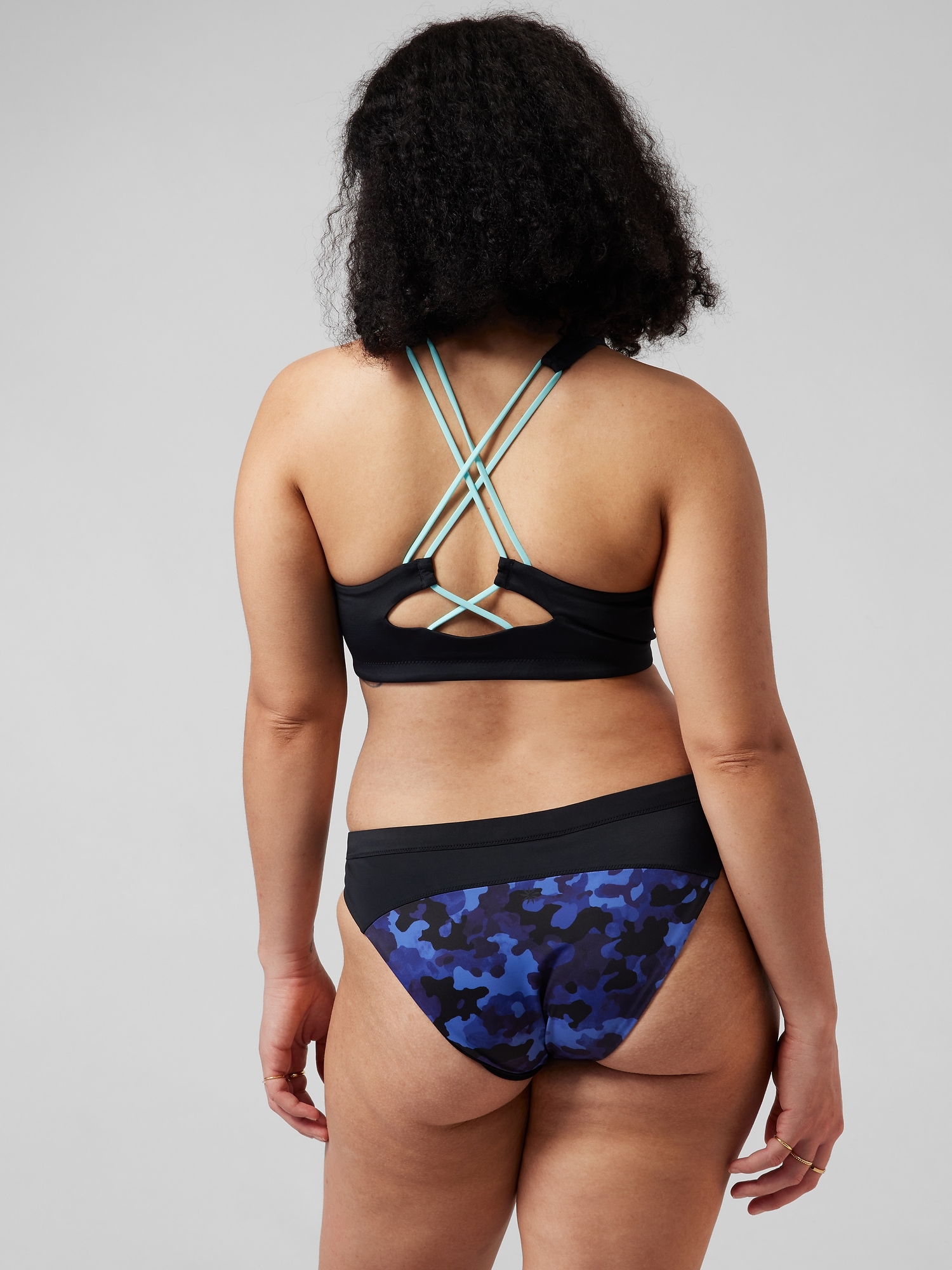 Freestyle Camo High Neck Bikini Top