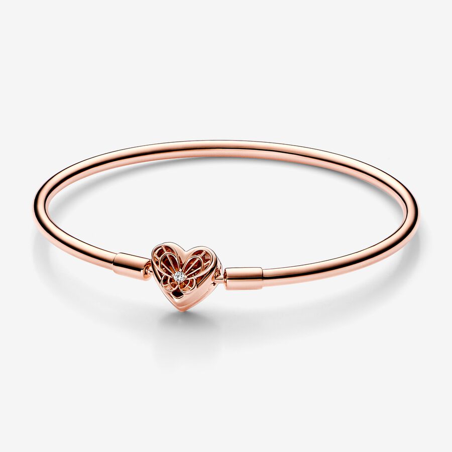 FINAL SALE - Pandora Moments Heart & Butterfly Bangle