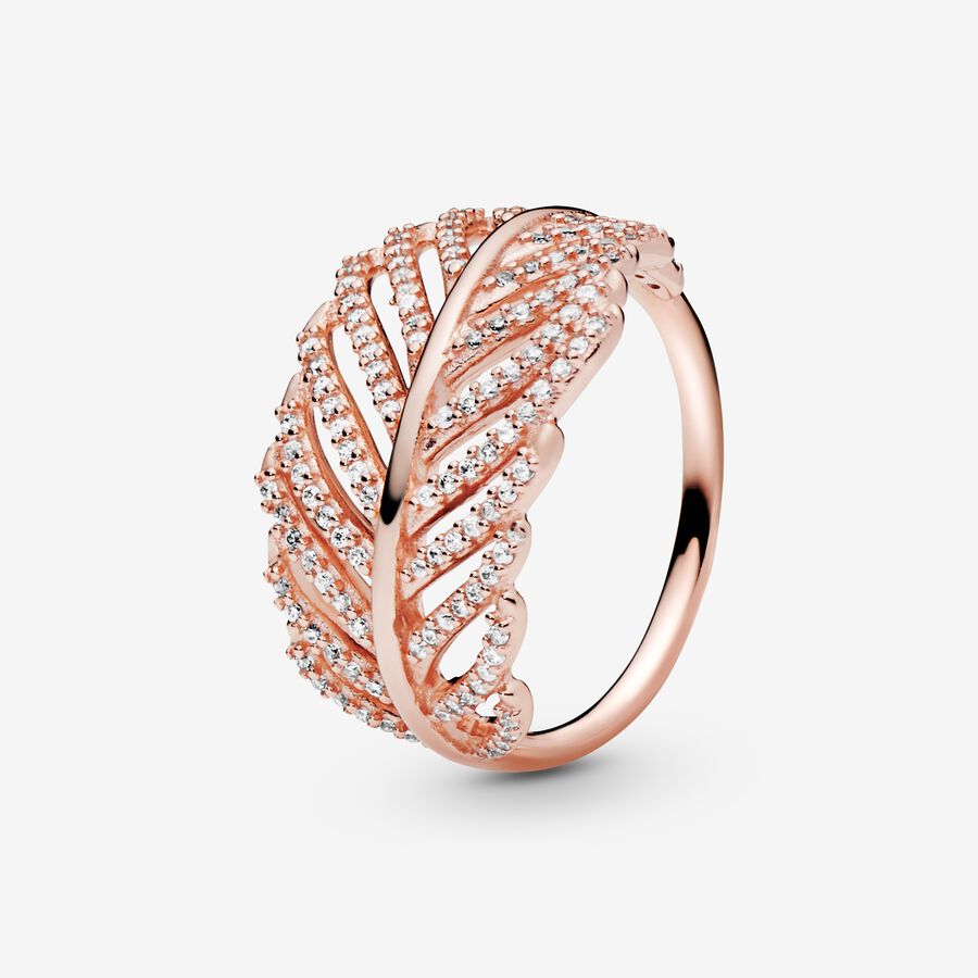 FINAL SALE - Shimmering Feather Ring