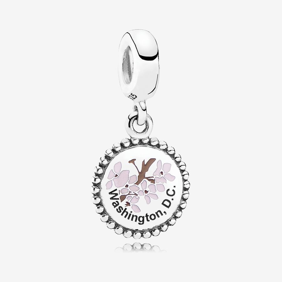 Washington, D.C. Cherry Blossom Dangle Charm