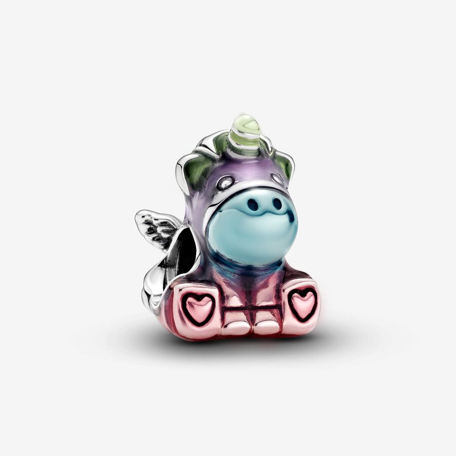 Colourful Rainbow Bruno the Unicorn Charm