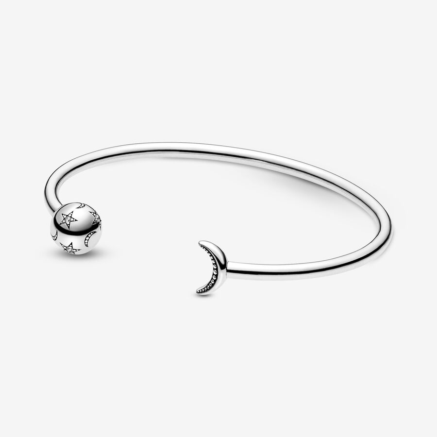 FINAL SALE - Pandora Moments Moon & Stars Open Bangle