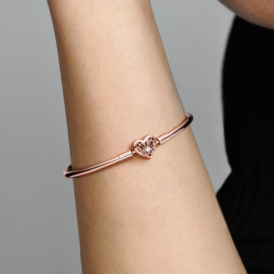 FINAL SALE - Pandora Moments Heart & Butterfly Bangle