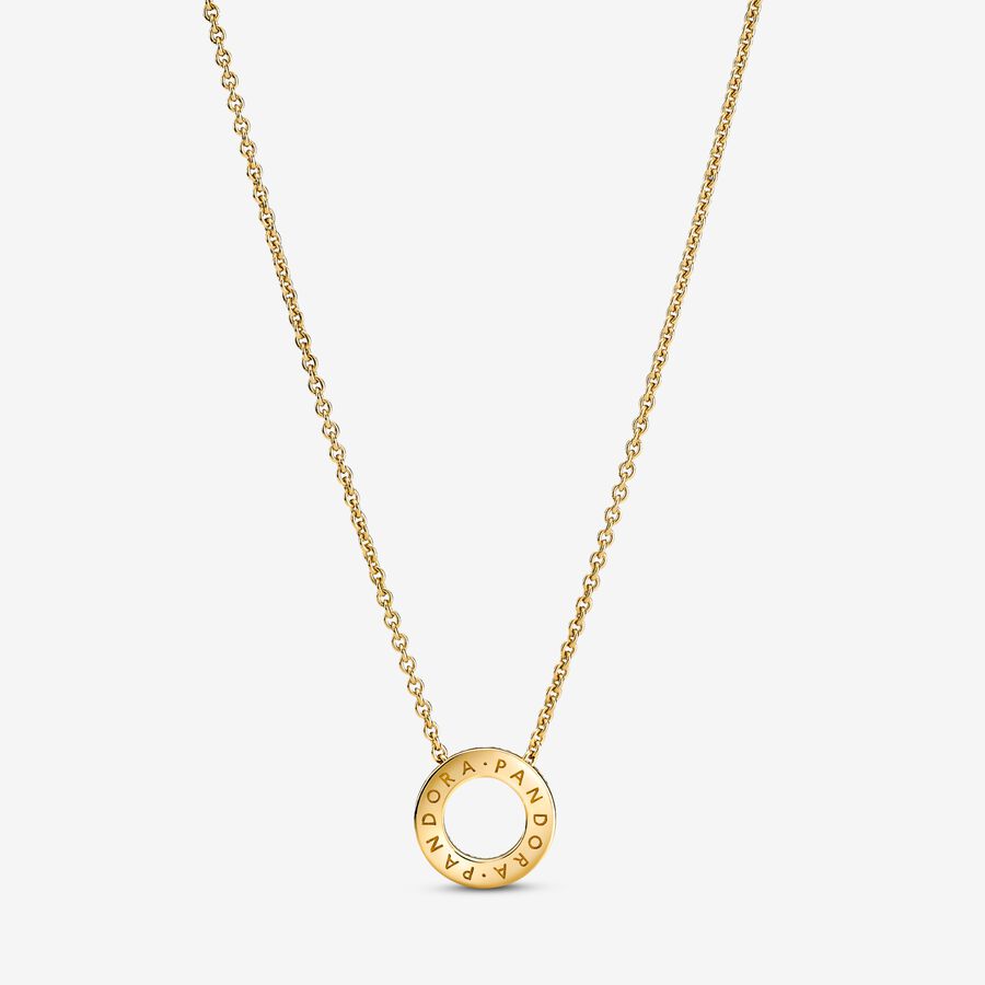 Pandora Logo Pav&eacute; Circle Collier Necklace